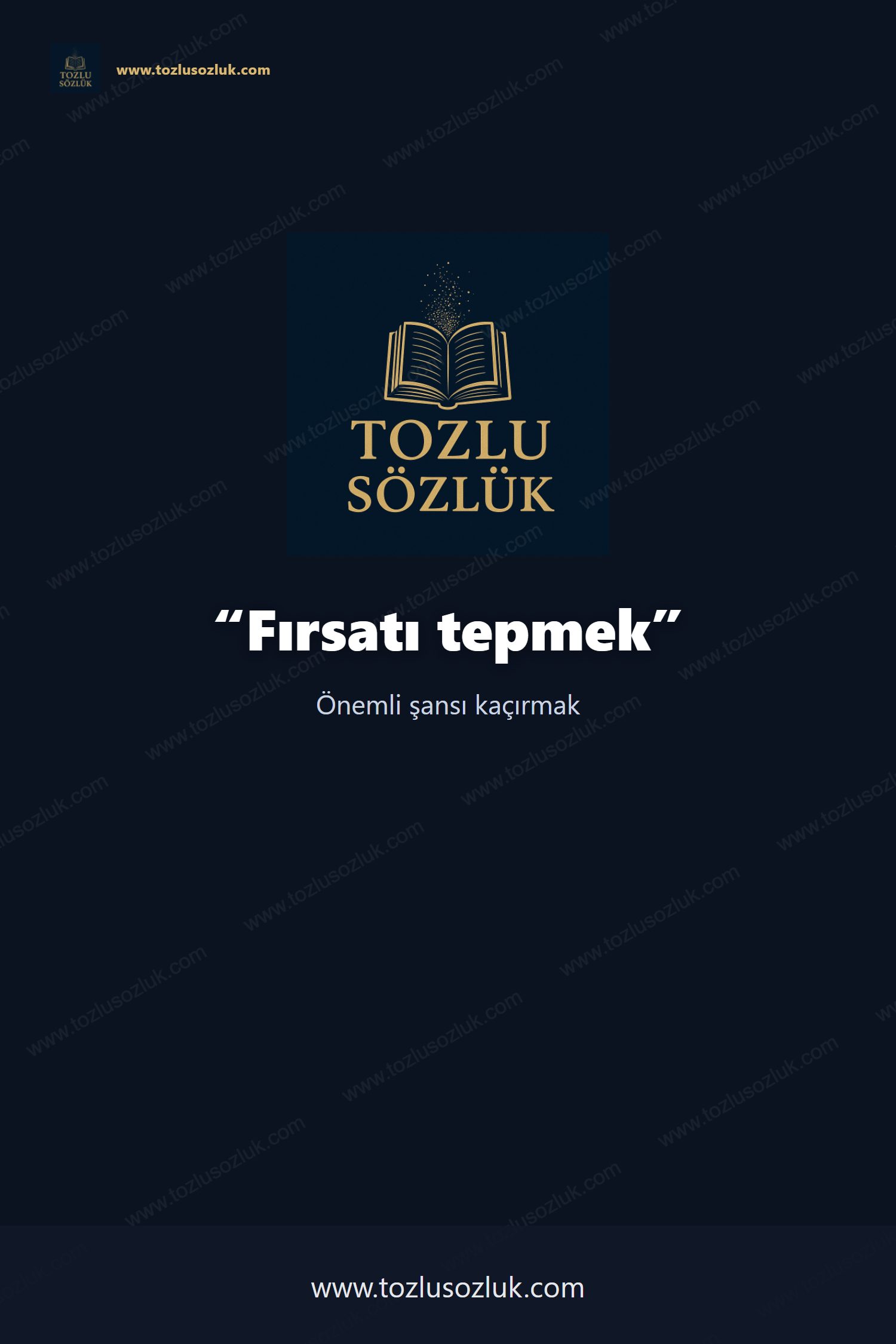 Fırsatı tepmek Pinterest görseli