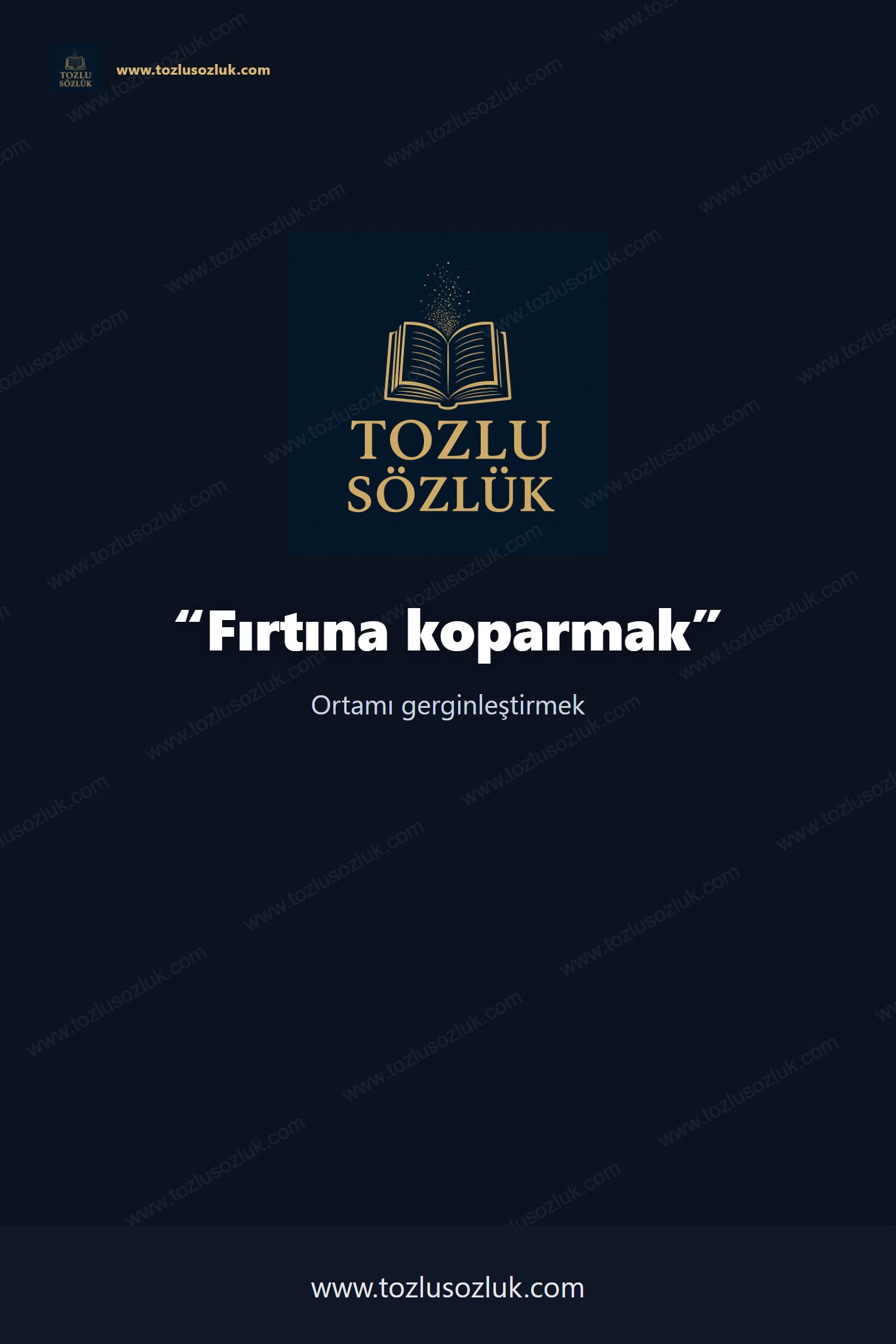 Fırtına koparmak Pinterest görseli