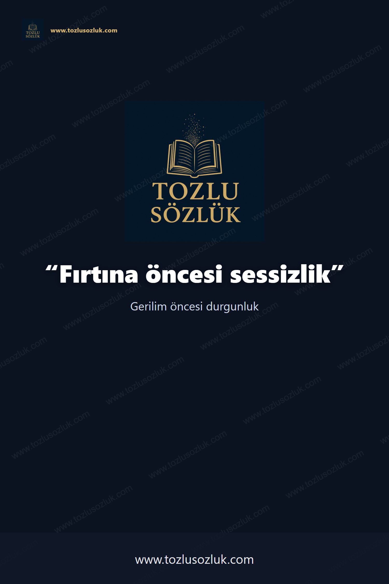 Fırtına öncesi sessizlik Pinterest görseli