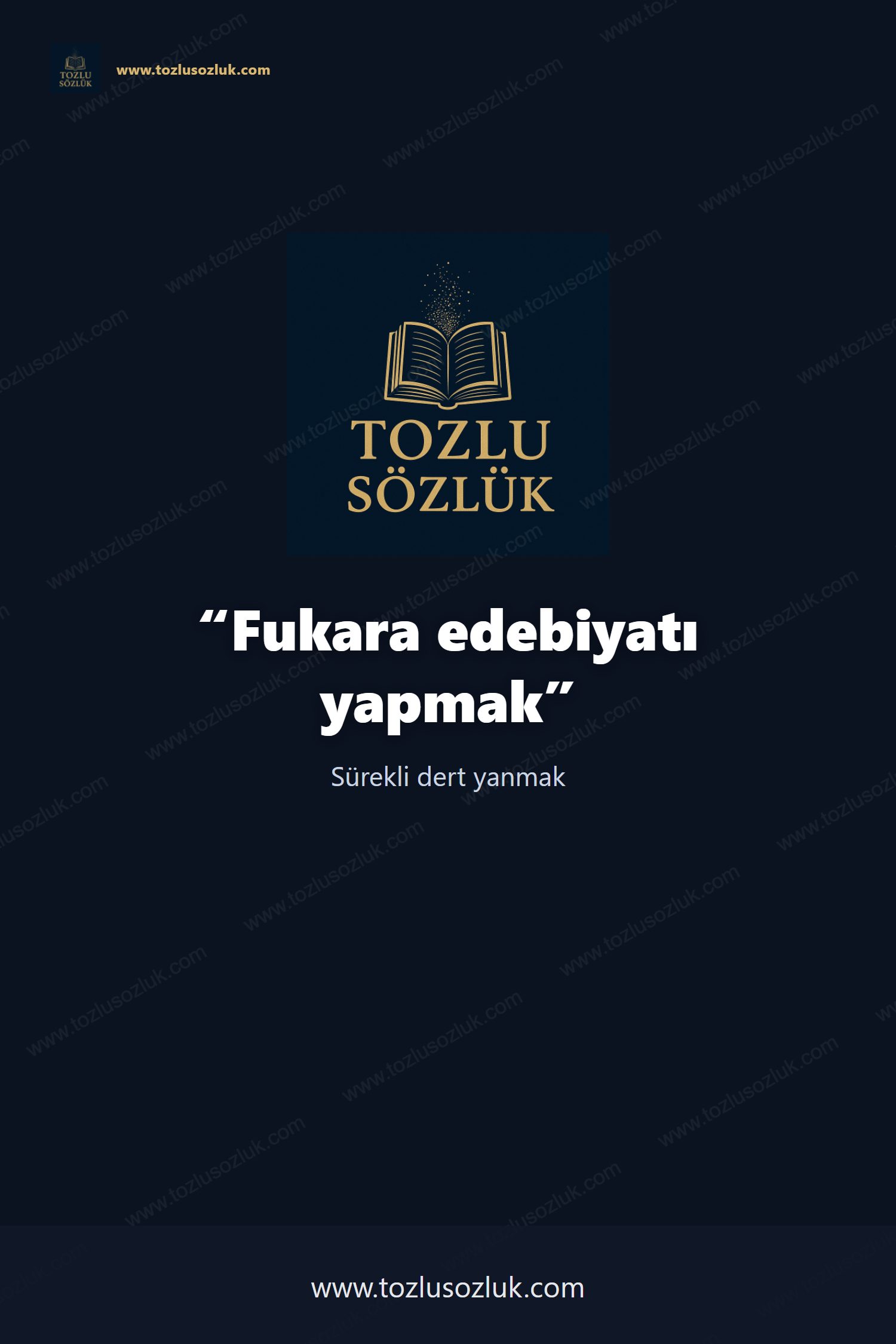 Fukara edebiyatı yapmak Pinterest görseli