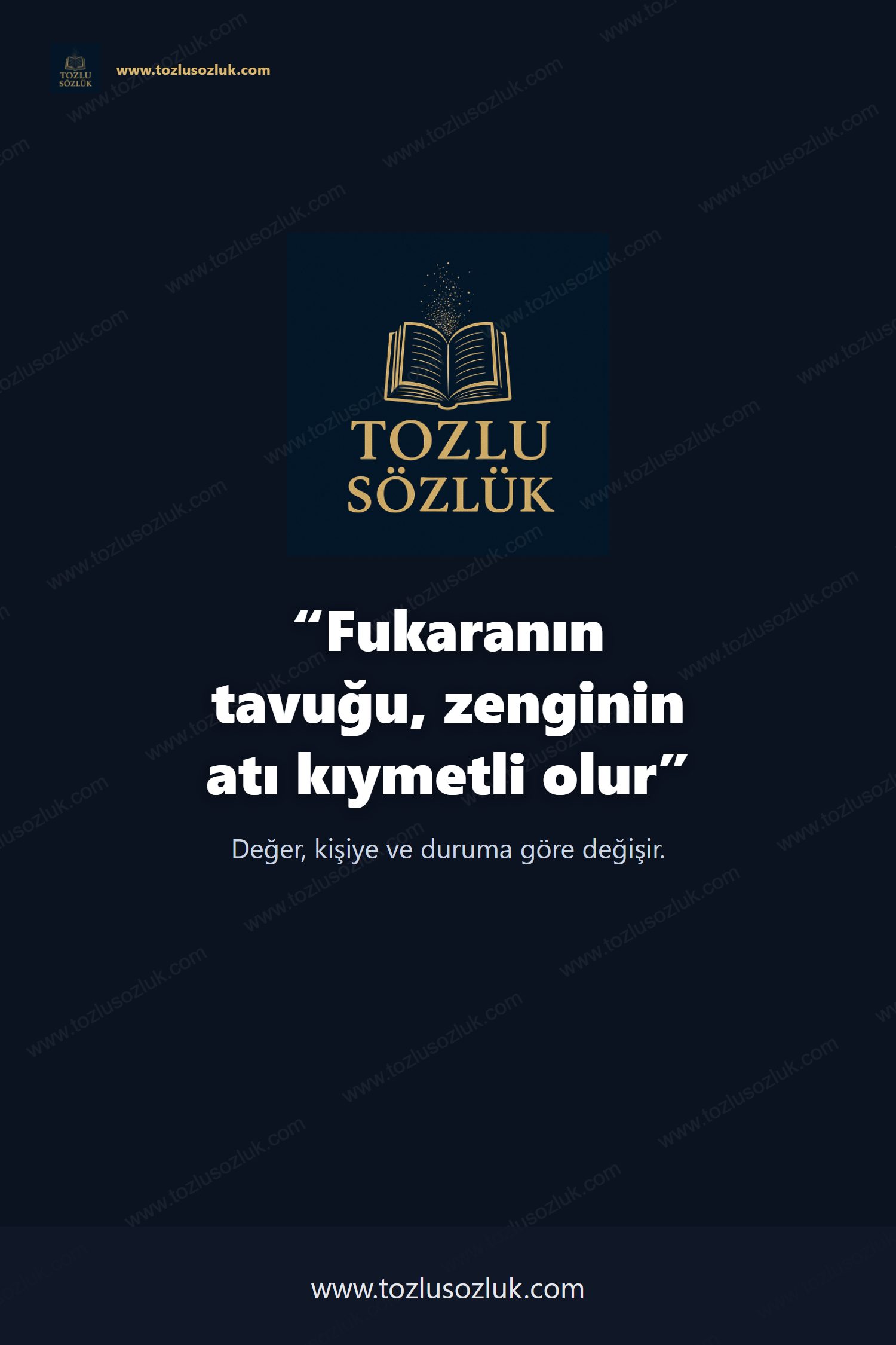 Fukaranın tavuğu, zenginin atı kıymetli olur Pinterest görseli