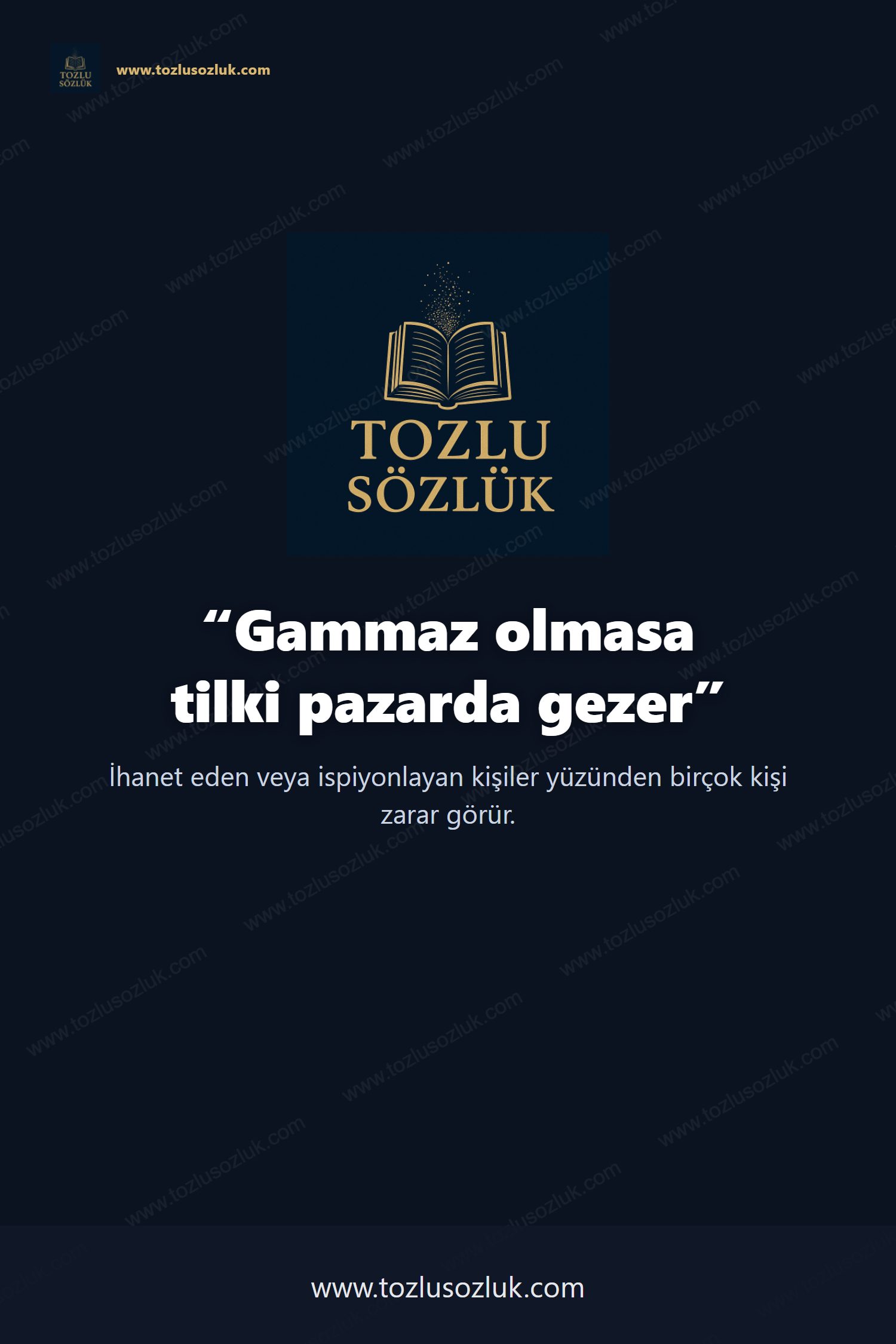 Gammaz olmasa tilki pazarda gezer Pinterest görseli