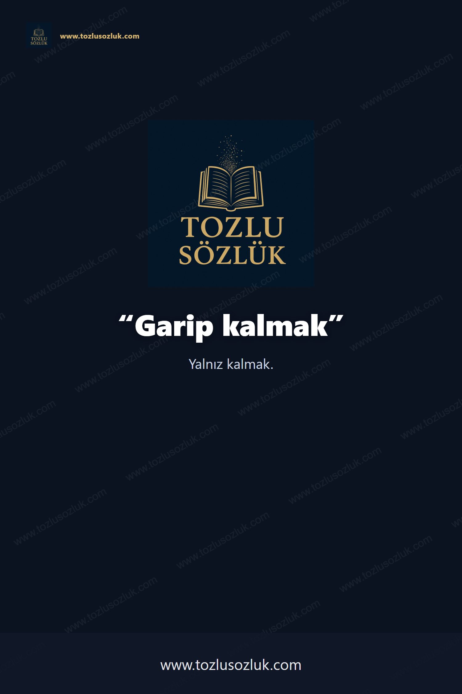 Garip kalmak Pinterest görseli