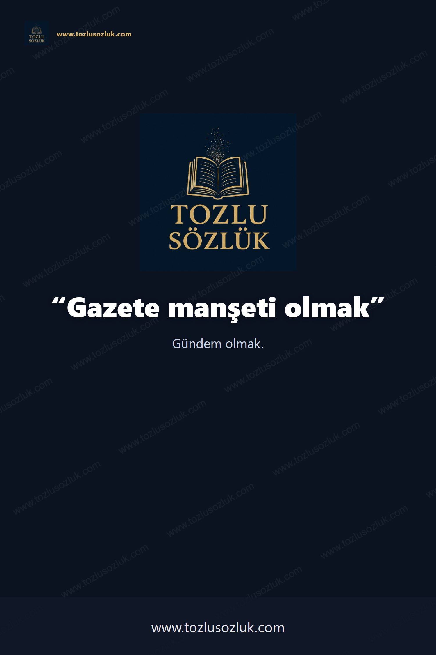 Gazete manşeti olmak Pinterest görseli