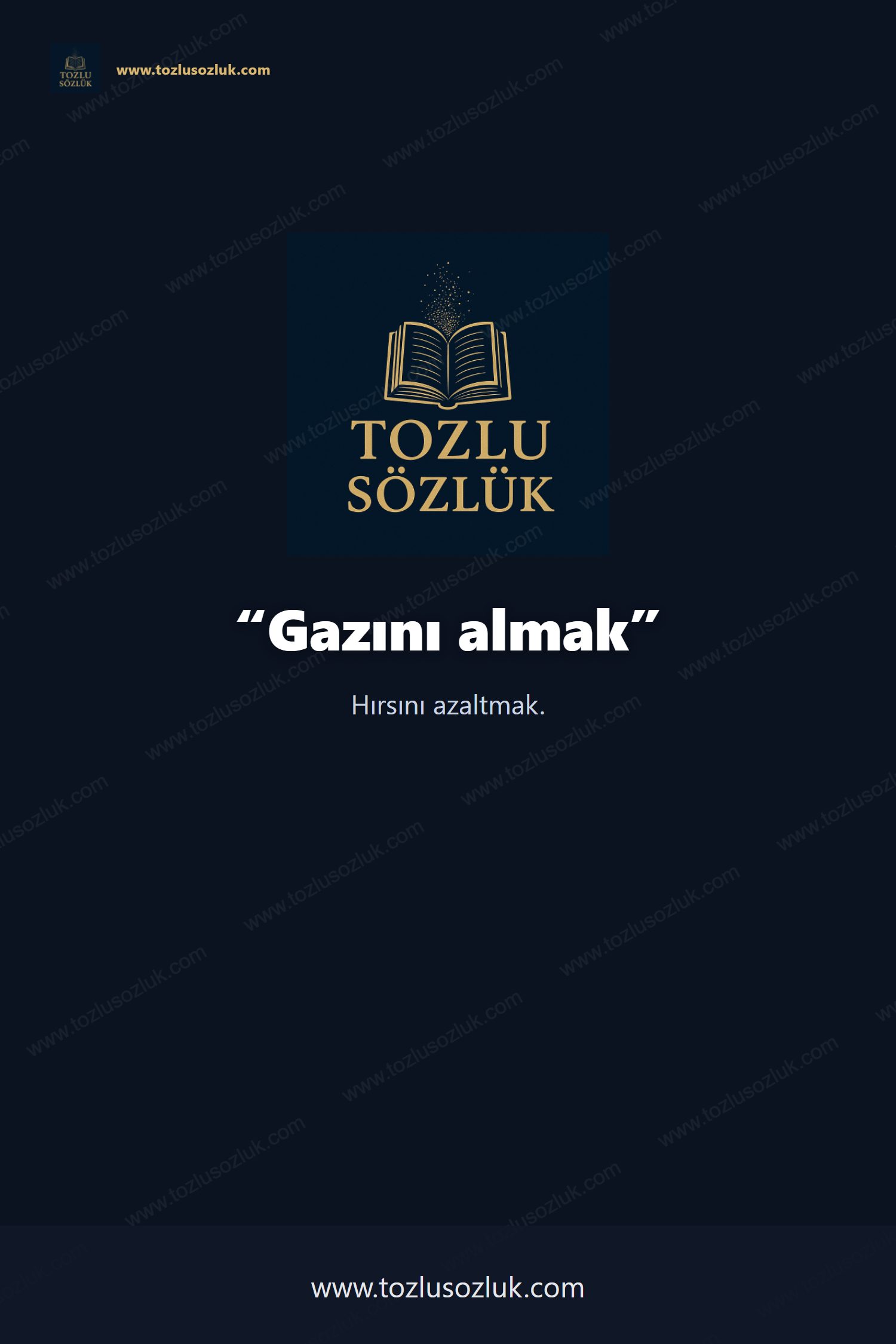 Gazını almak Pinterest görseli
