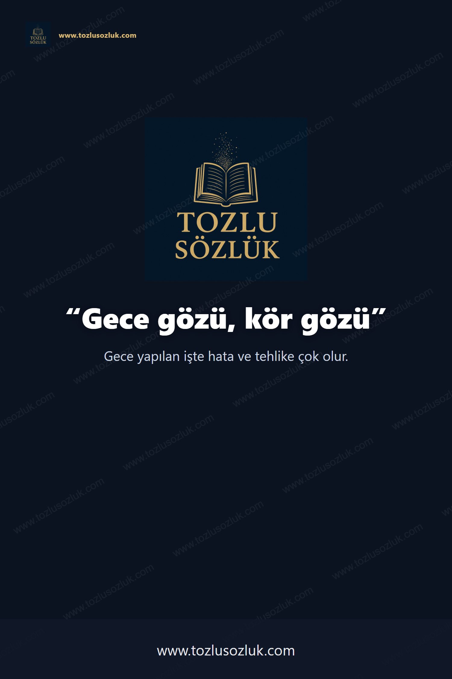 Gece gözü, kör gözü Pinterest görseli