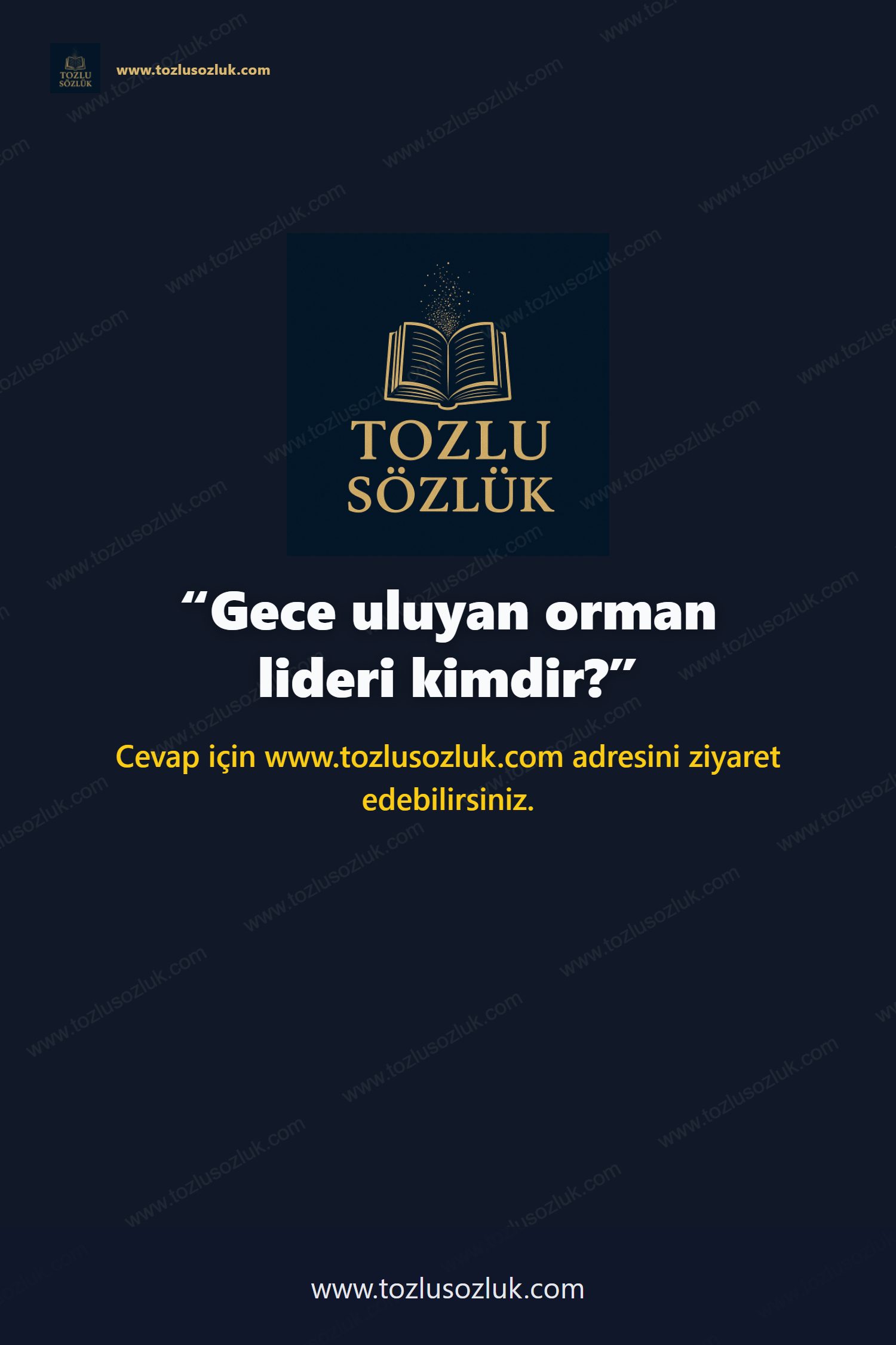 Gece uluyan orman lideri kimdir? Pinterest görseli