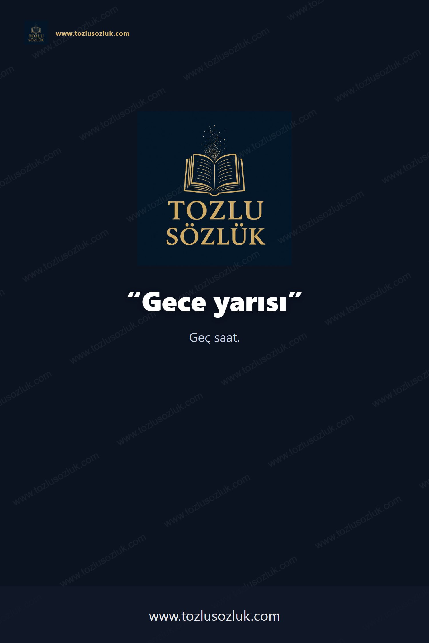 Gece yarısı Pinterest görseli