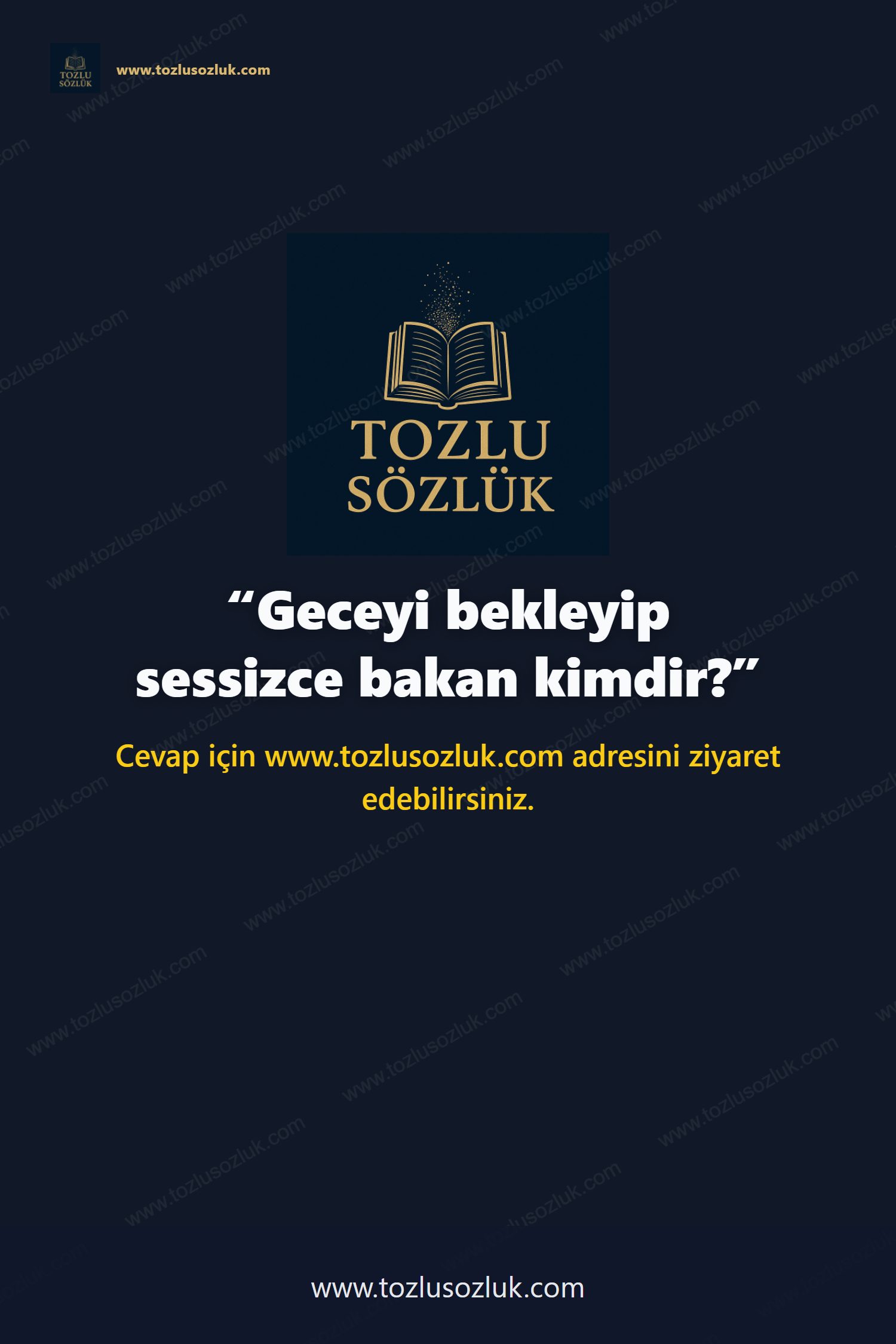 Geceyi bekleyip sessizce bakan kimdir? Pinterest görseli