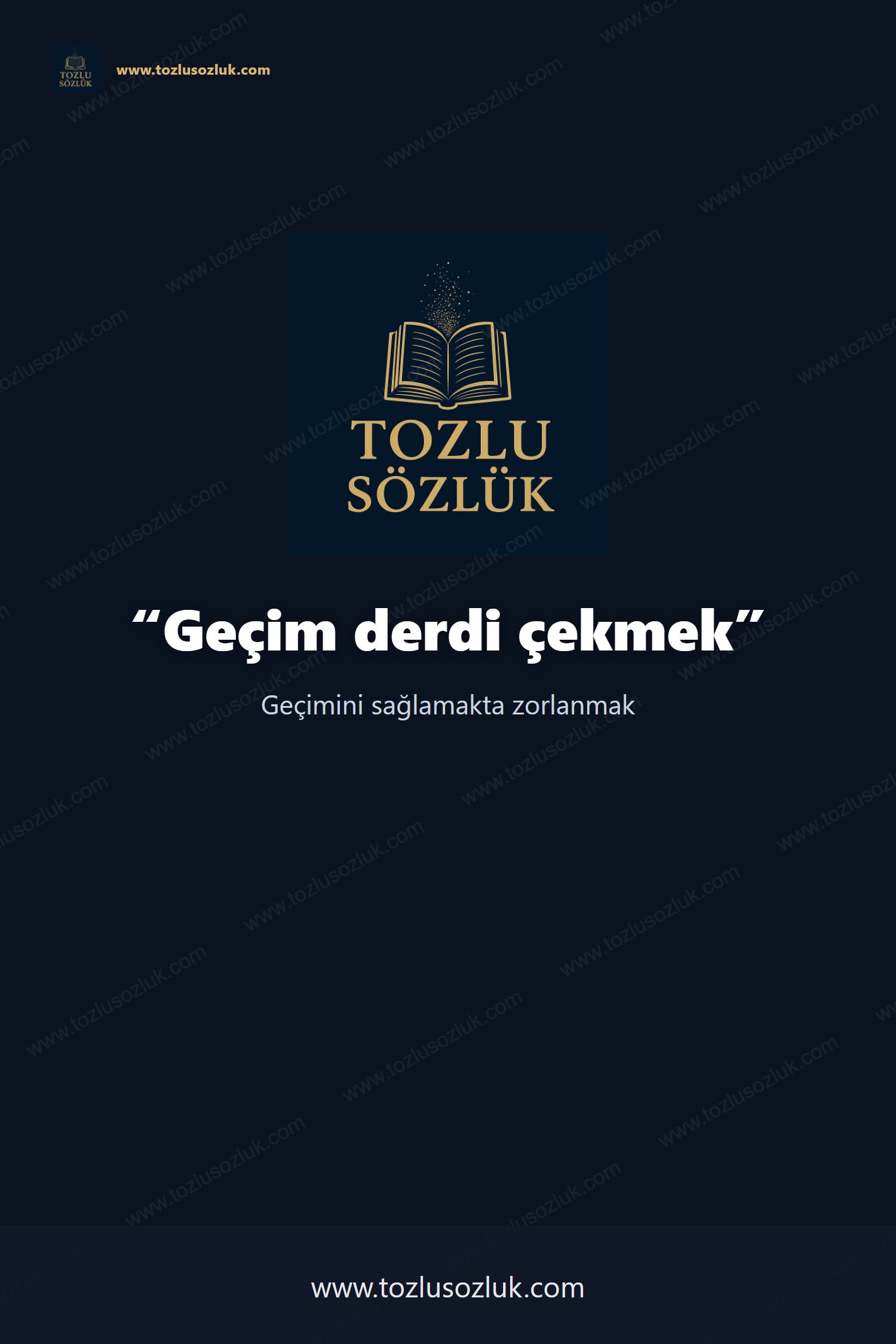 Geçim derdi çekmek Pinterest görseli