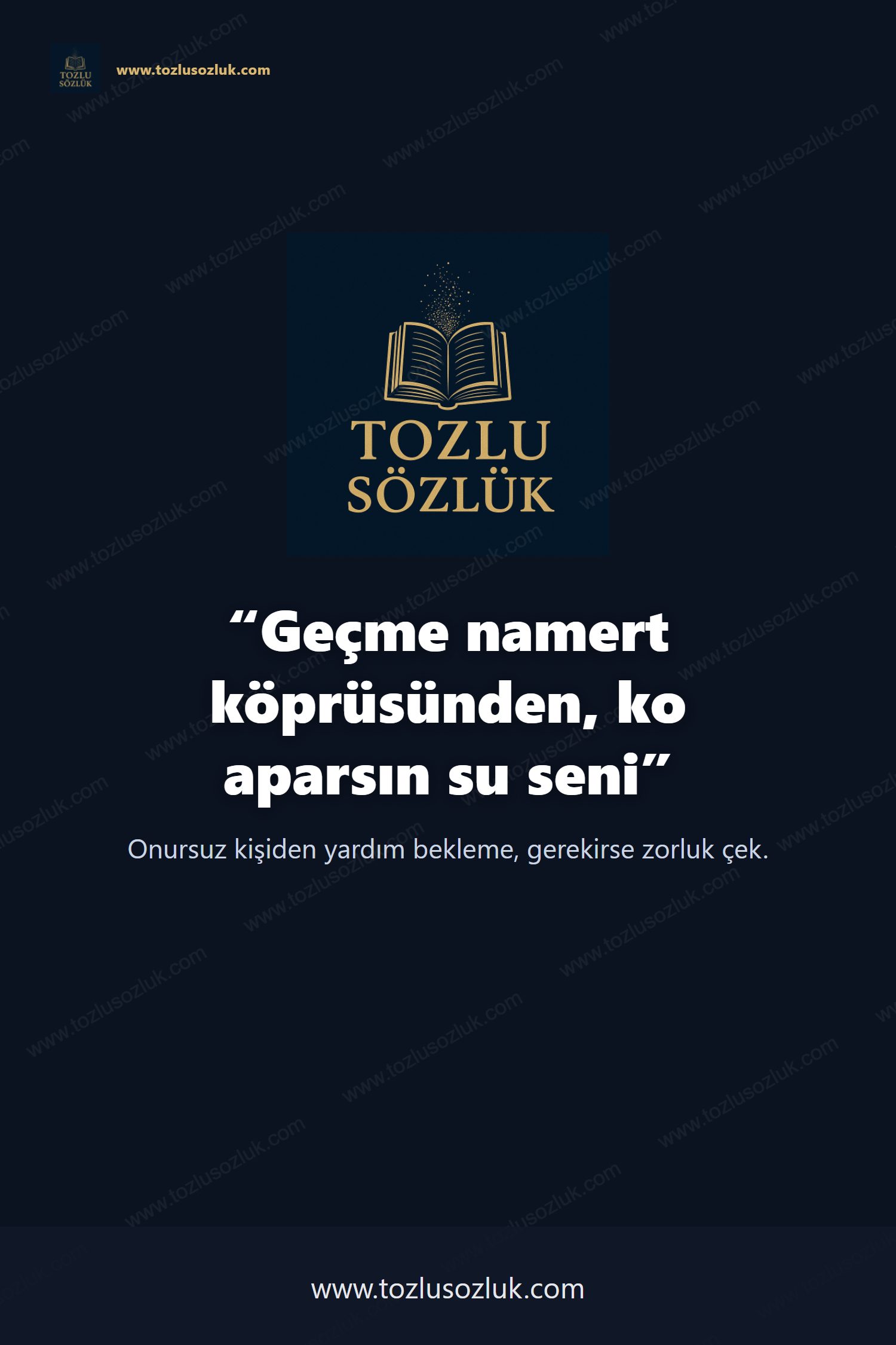 Geçme namert köprüsünden, ko aparsın su seni Pinterest görseli