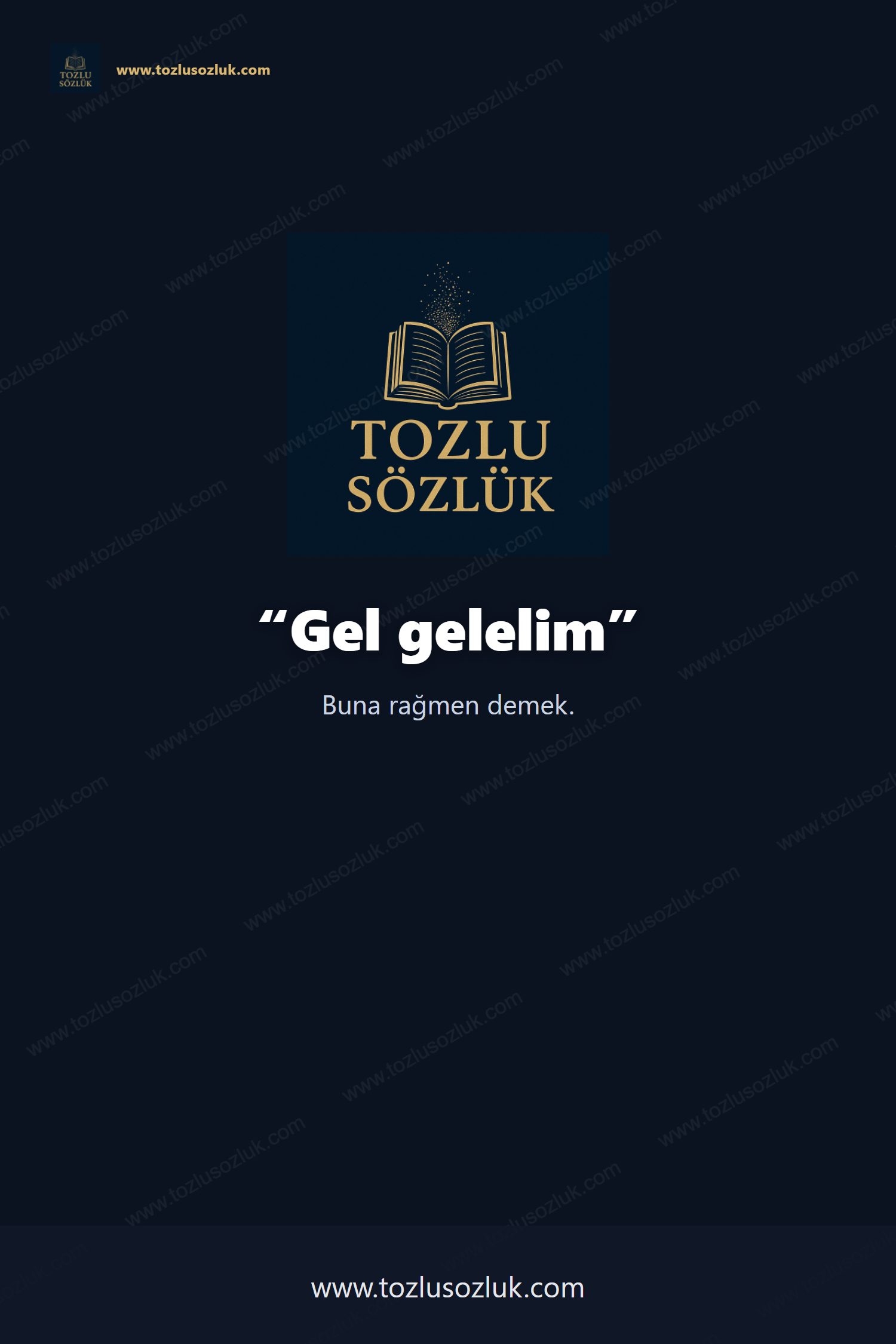 Gel gelelim Pinterest görseli