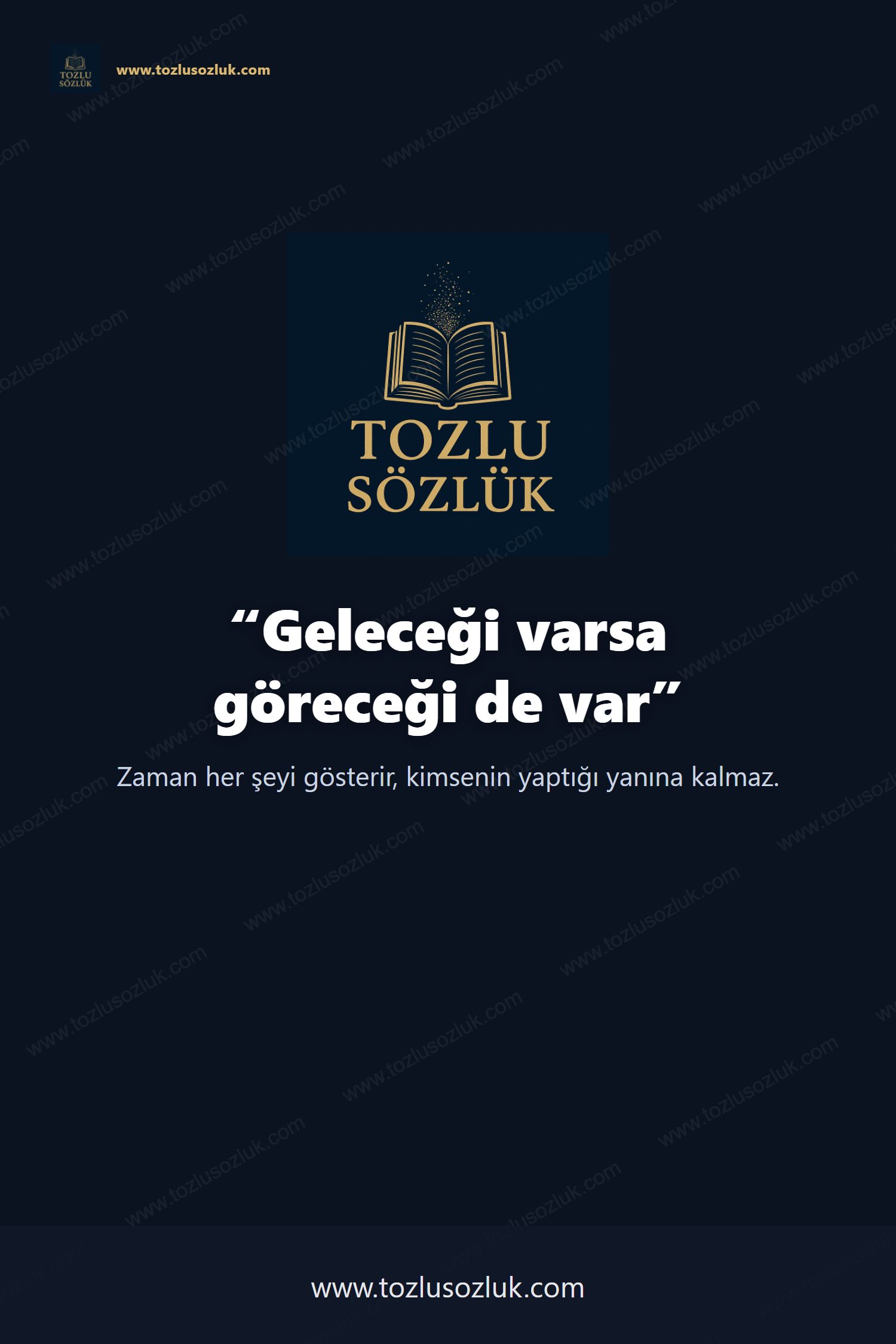 Geleceği varsa göreceği de var Pinterest görseli