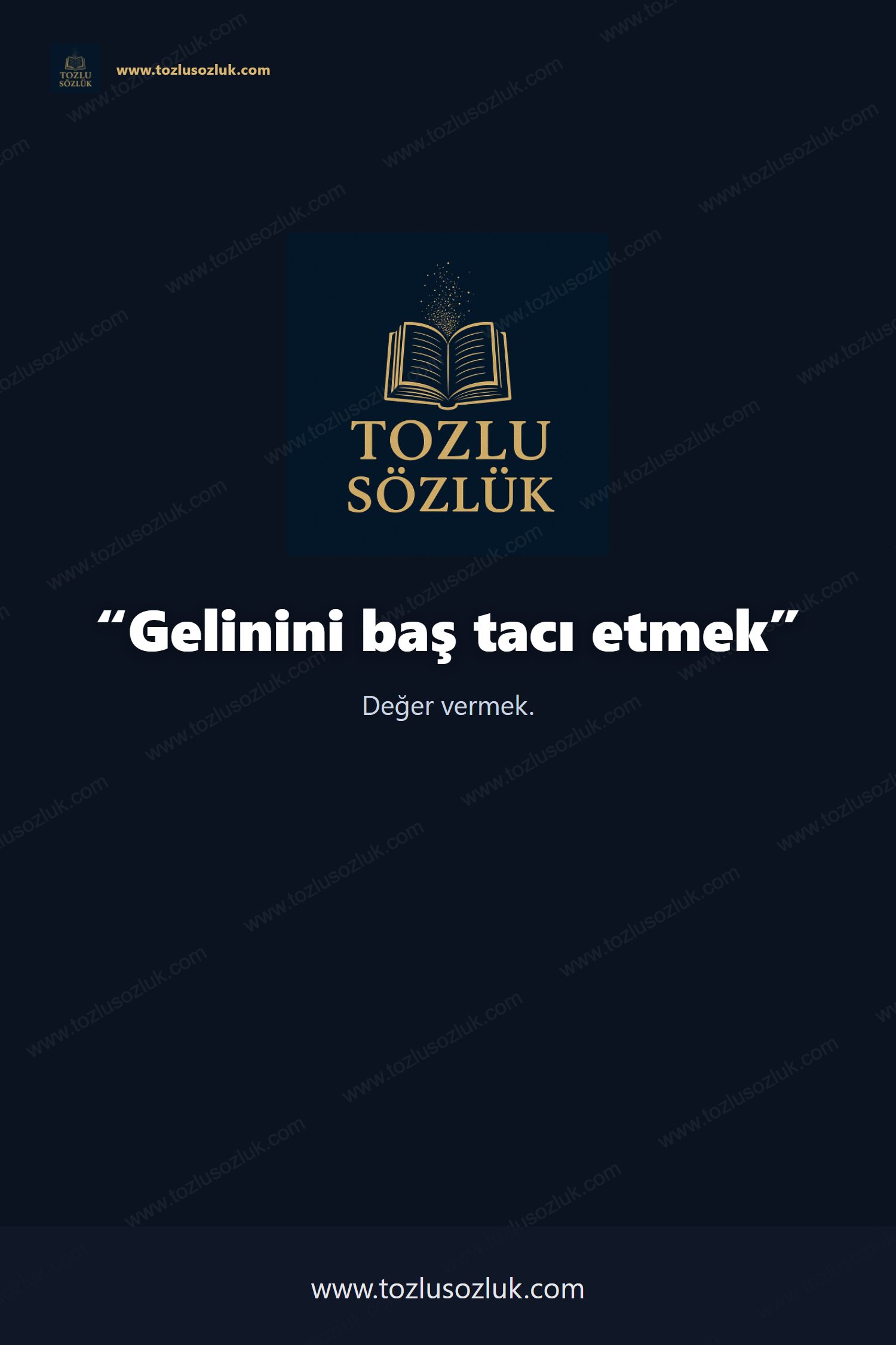 Gelinini baş tacı etmek Pinterest görseli