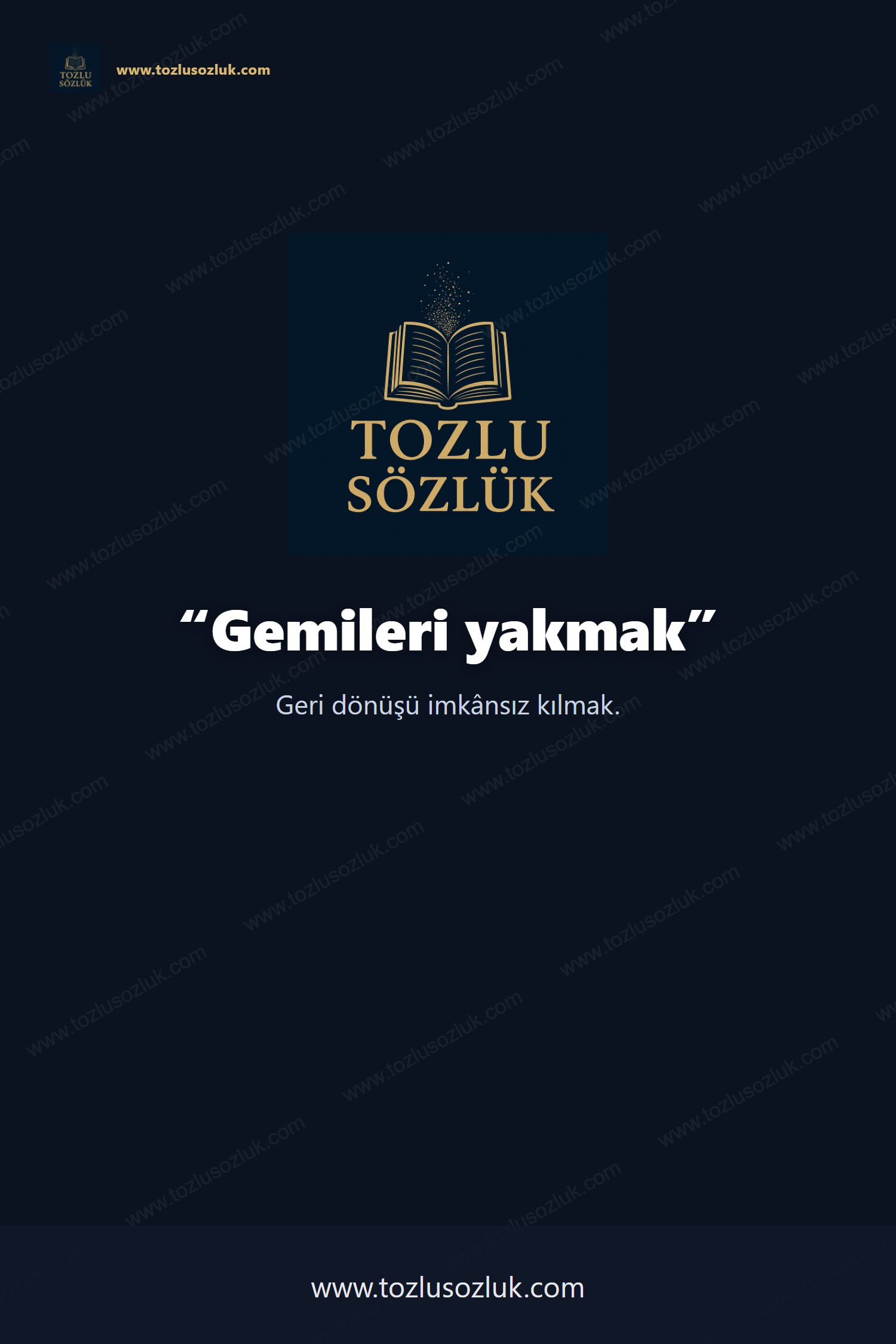 Gemileri yakmak Pinterest görseli
