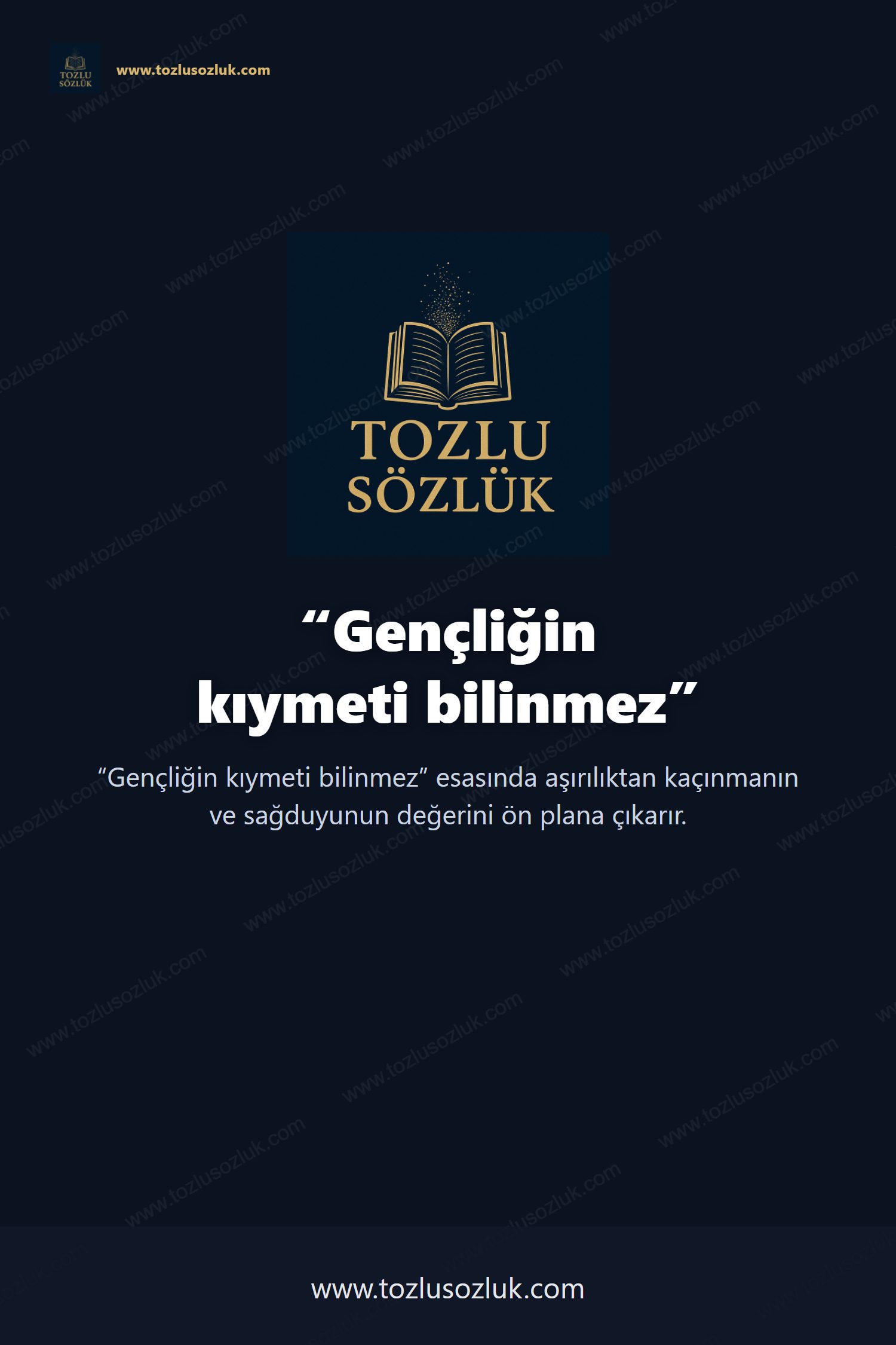 Gençliğin kıymeti bilinmez Pinterest görseli