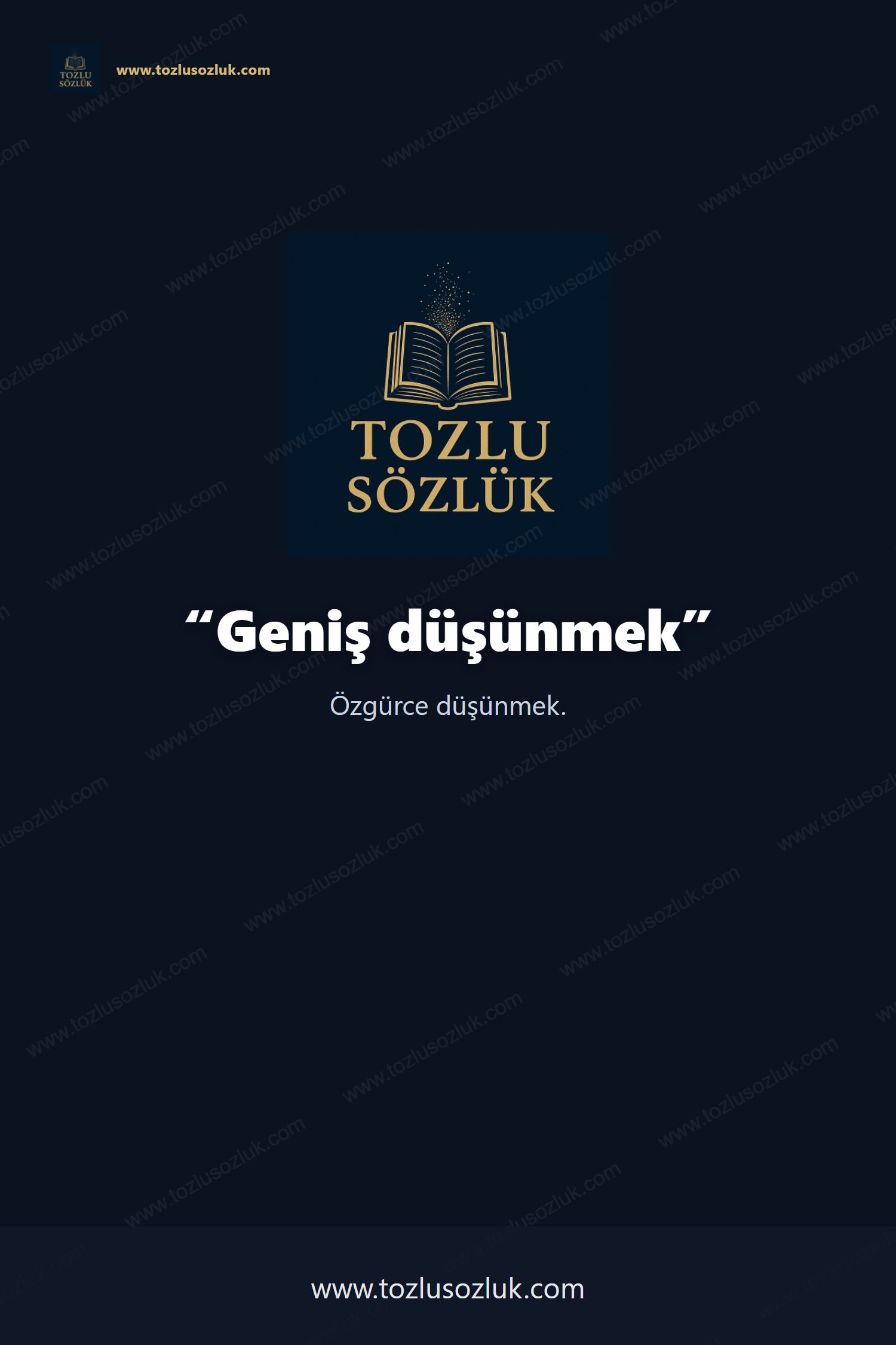 Geniş düşünmek Pinterest görseli