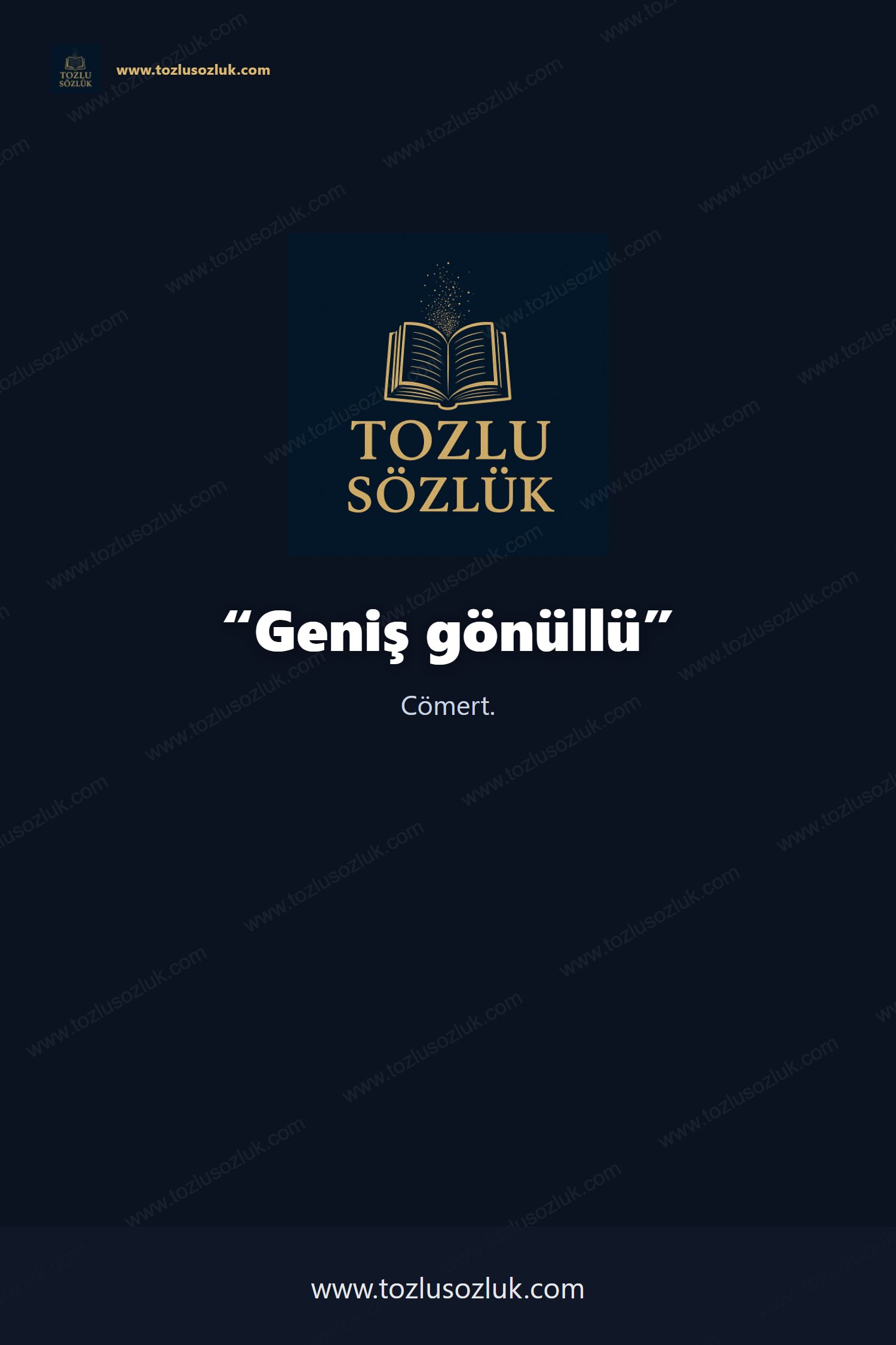 Geniş gönüllü Pinterest görseli