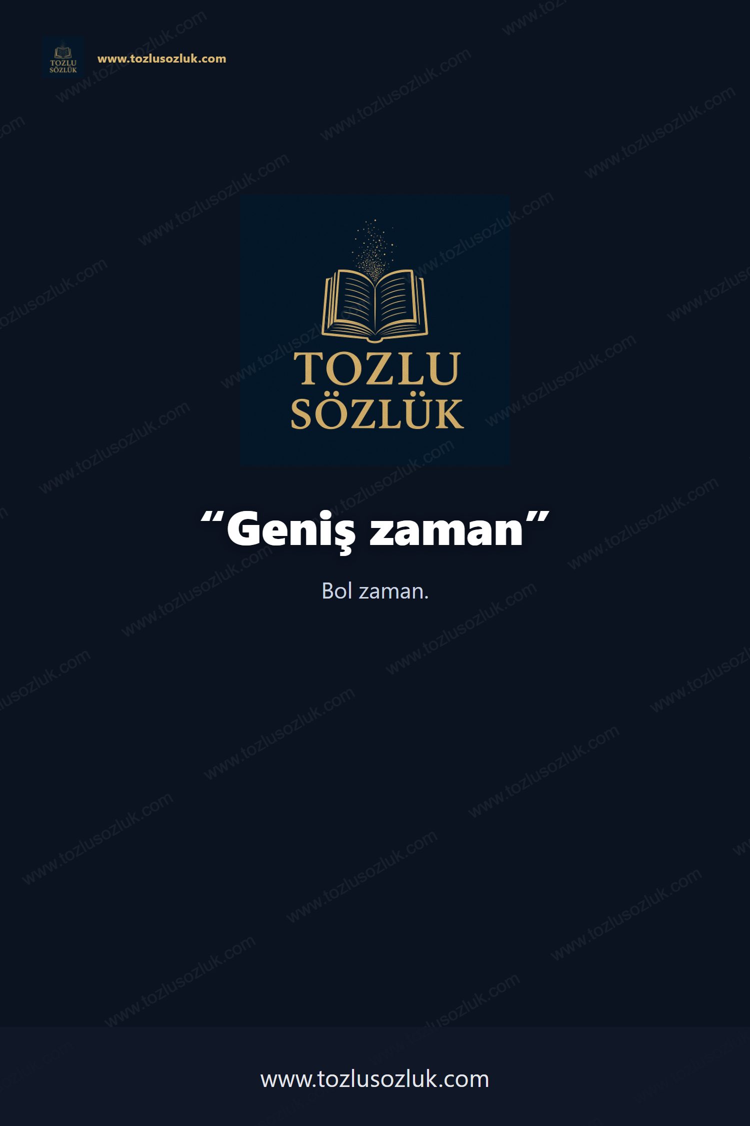 Geniş zaman Pinterest görseli