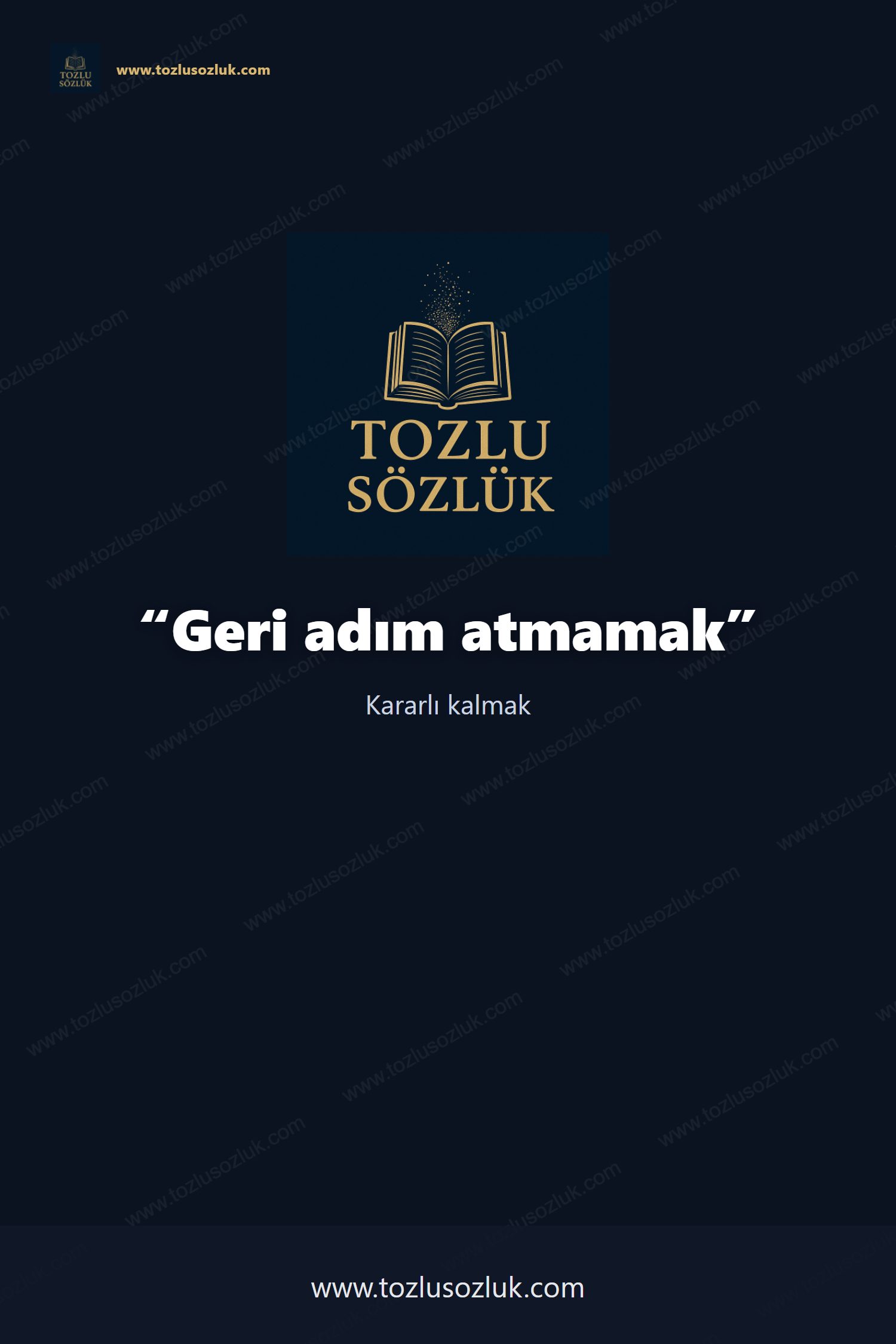 Geri adım atmamak Pinterest görseli