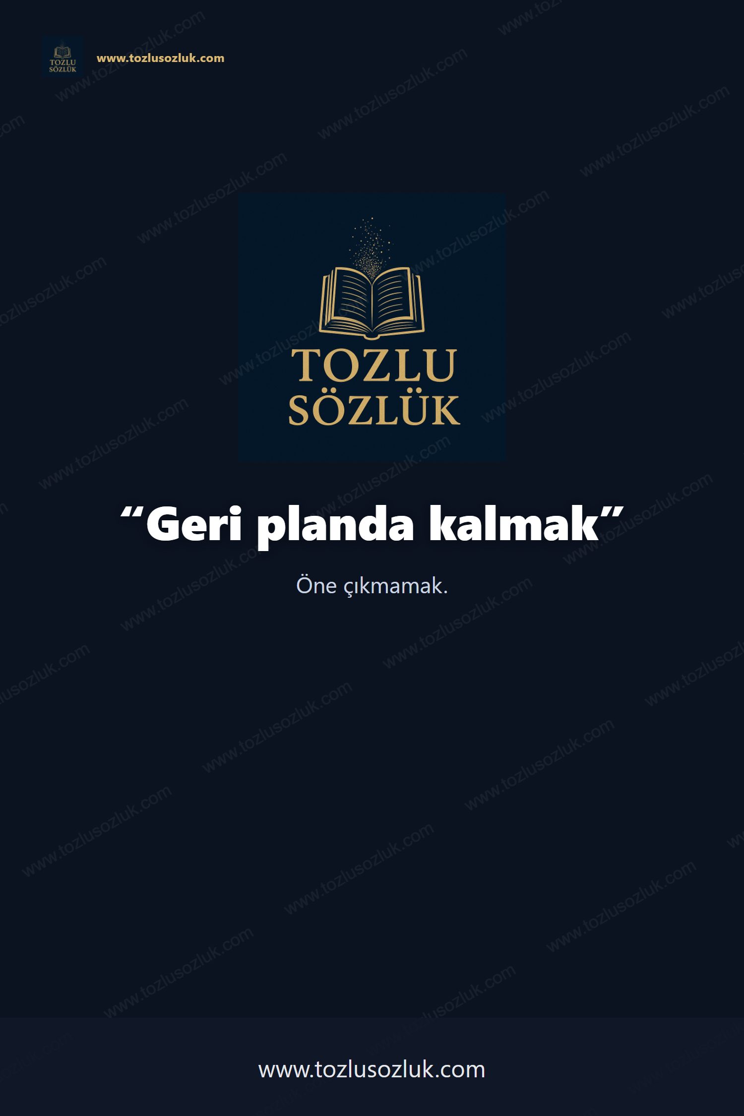 Geri planda kalmak Pinterest görseli