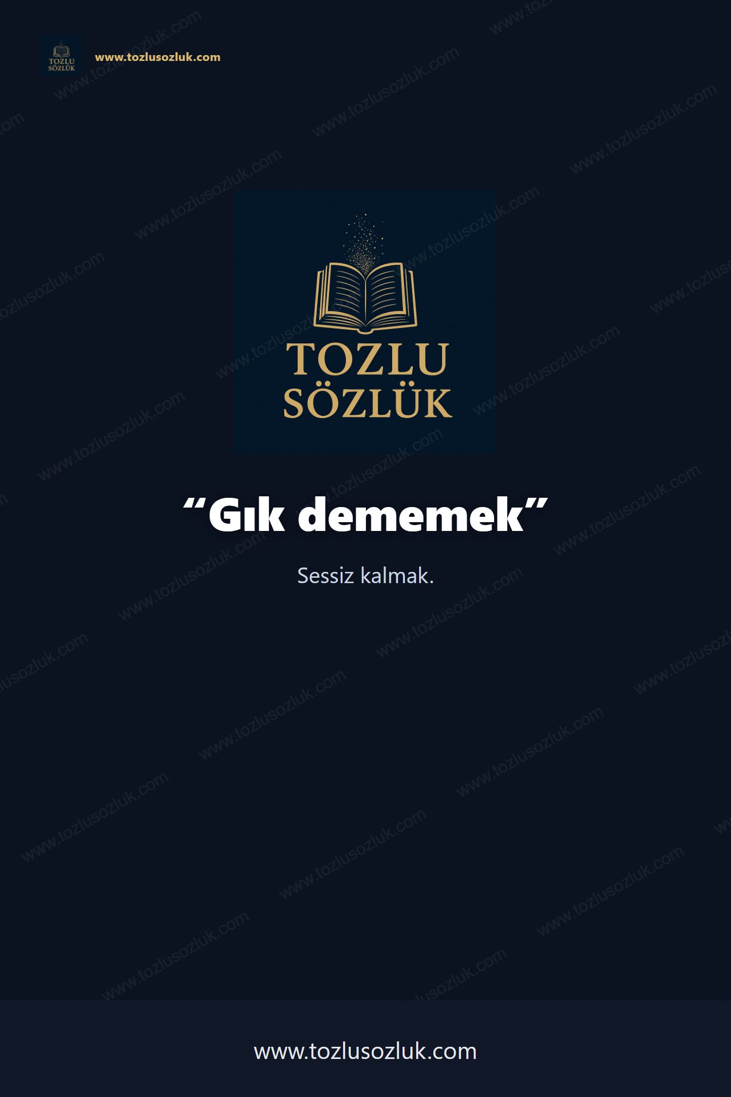 Gık dememek Pinterest görseli