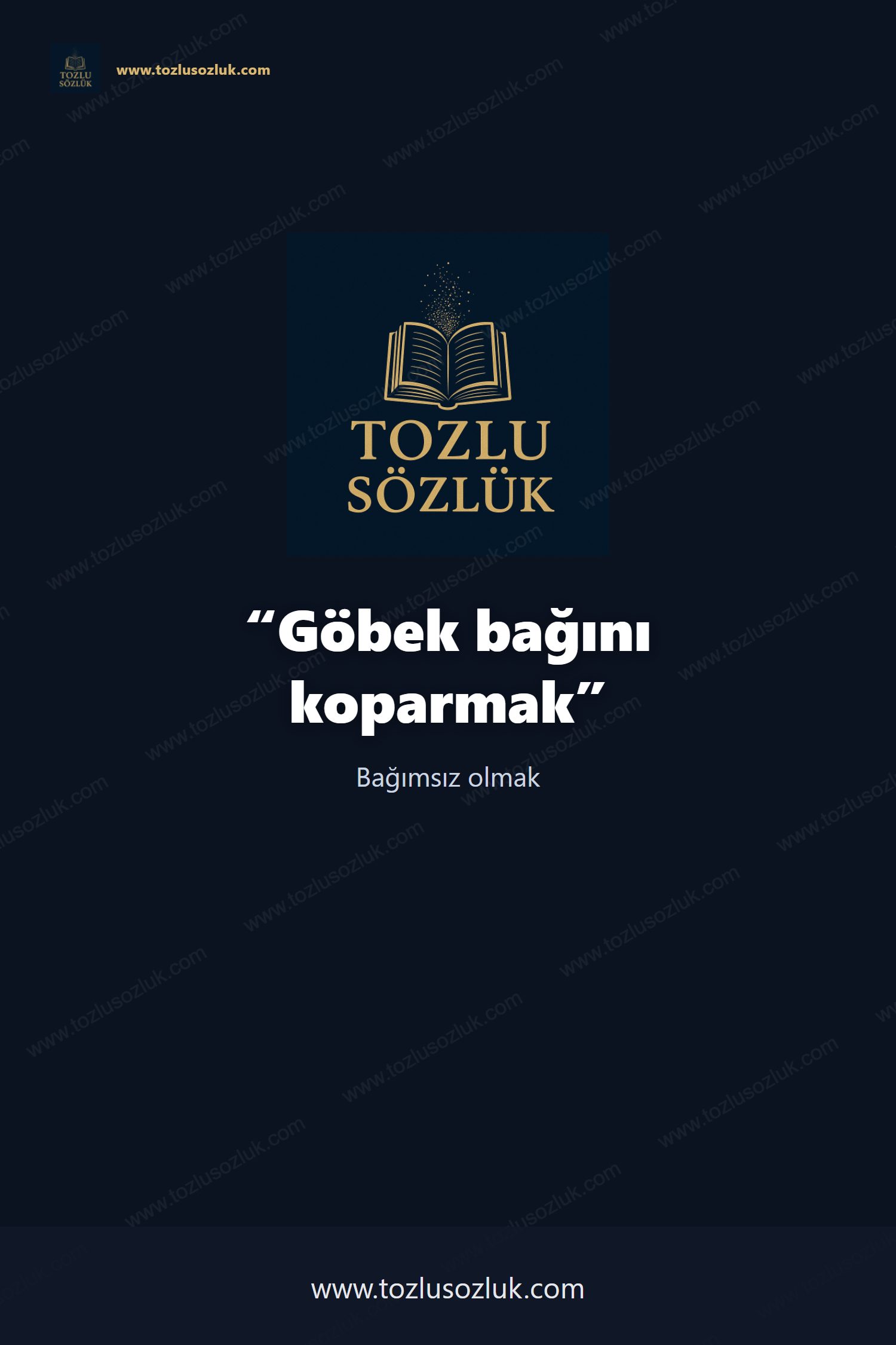 Göbek bağını koparmak Pinterest görseli