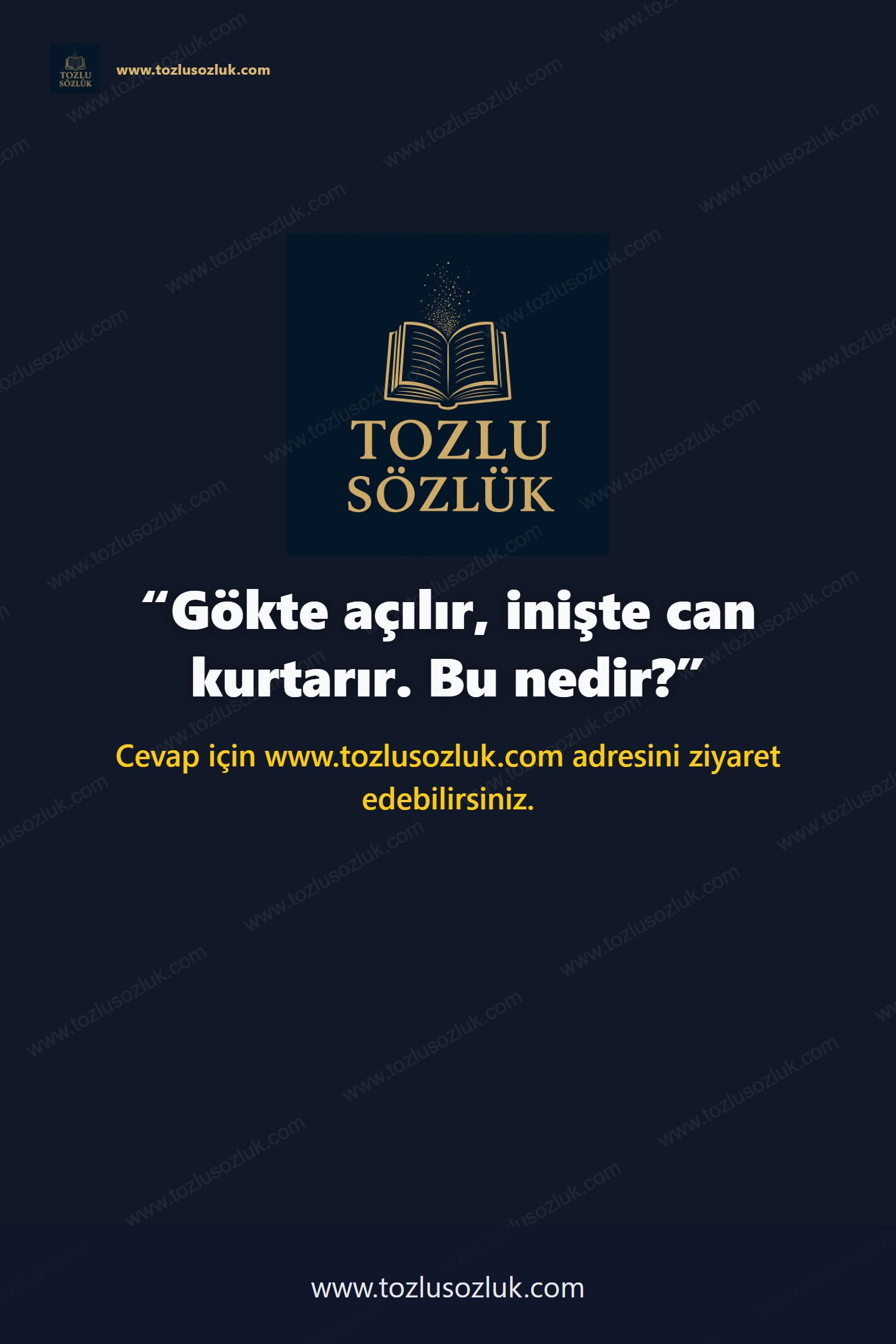 Gökte açılır, inişte can kurtarır. Bu nedir? Pinterest görseli