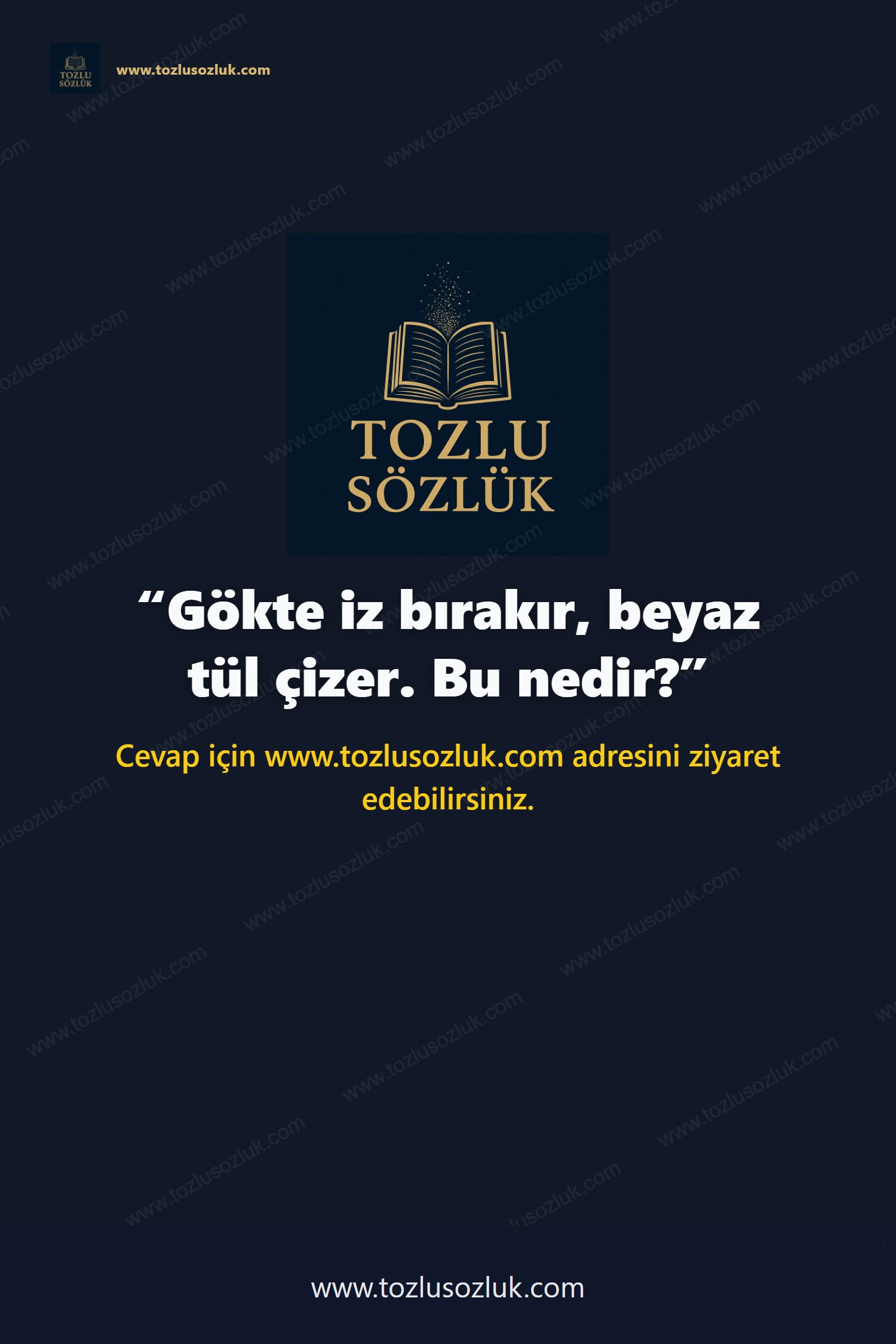 Gökte iz bırakır, beyaz tül çizer. Bu nedir? Pinterest görseli