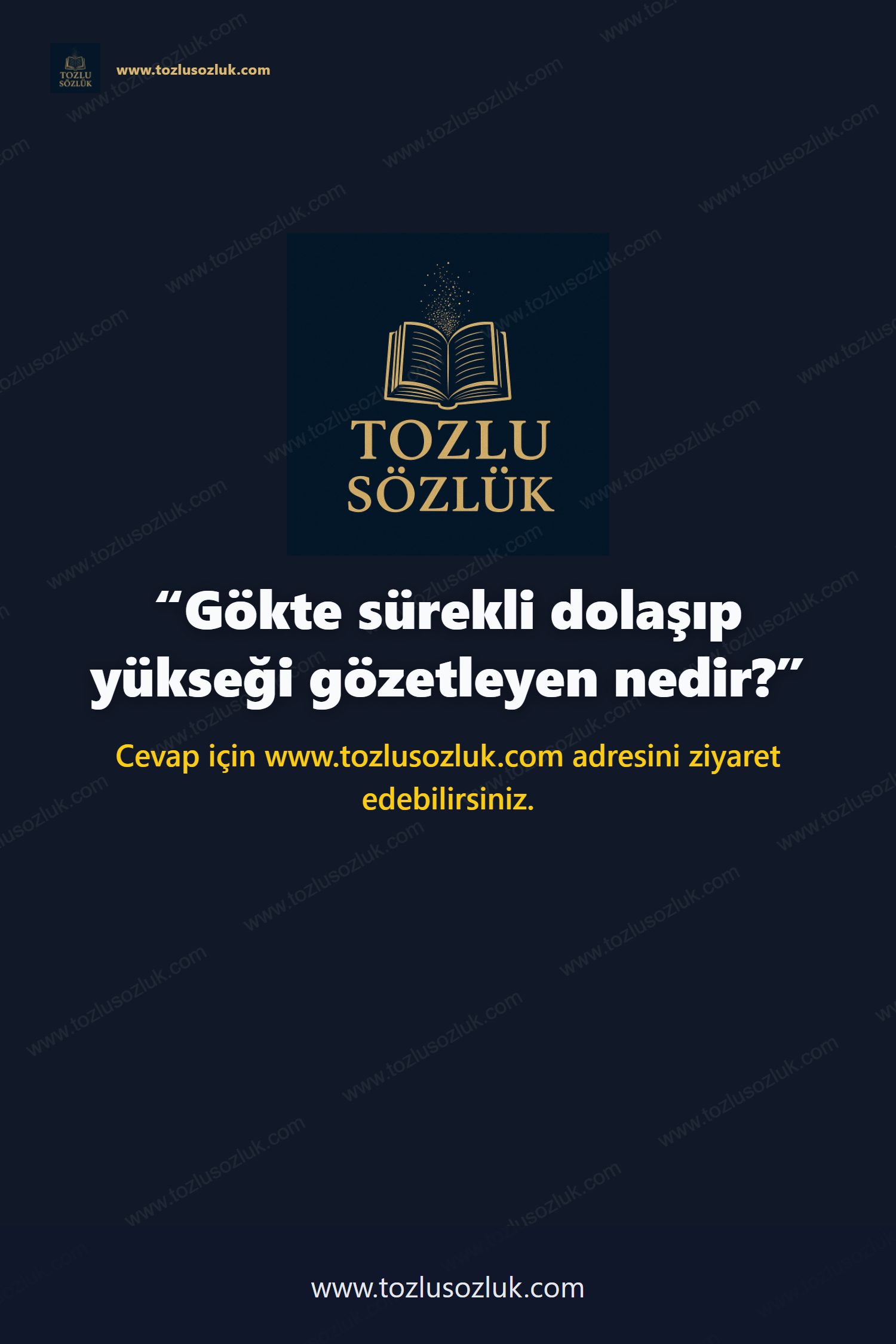 Gökte sürekli dolaşıp yükseği gözetleyen nedir? Pinterest görseli