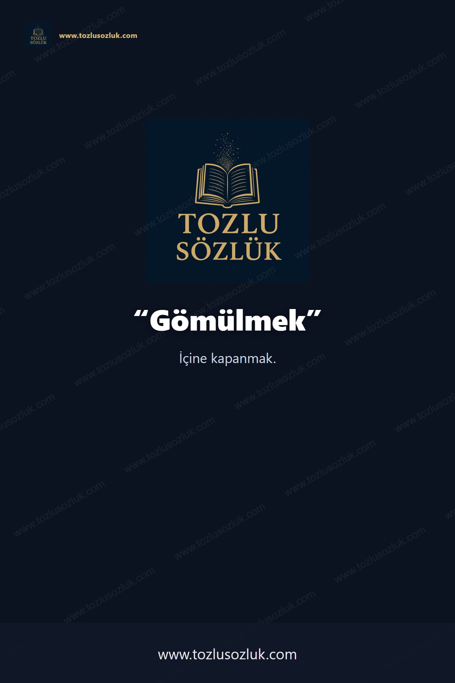 Gömülmek Pinterest görseli