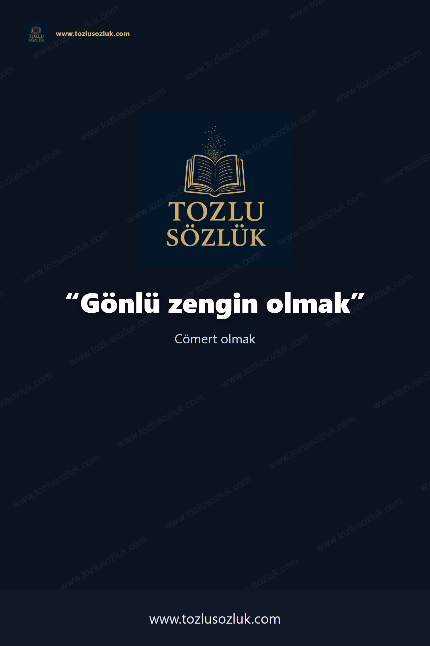 Gönlü zengin olmak Pinterest görseli