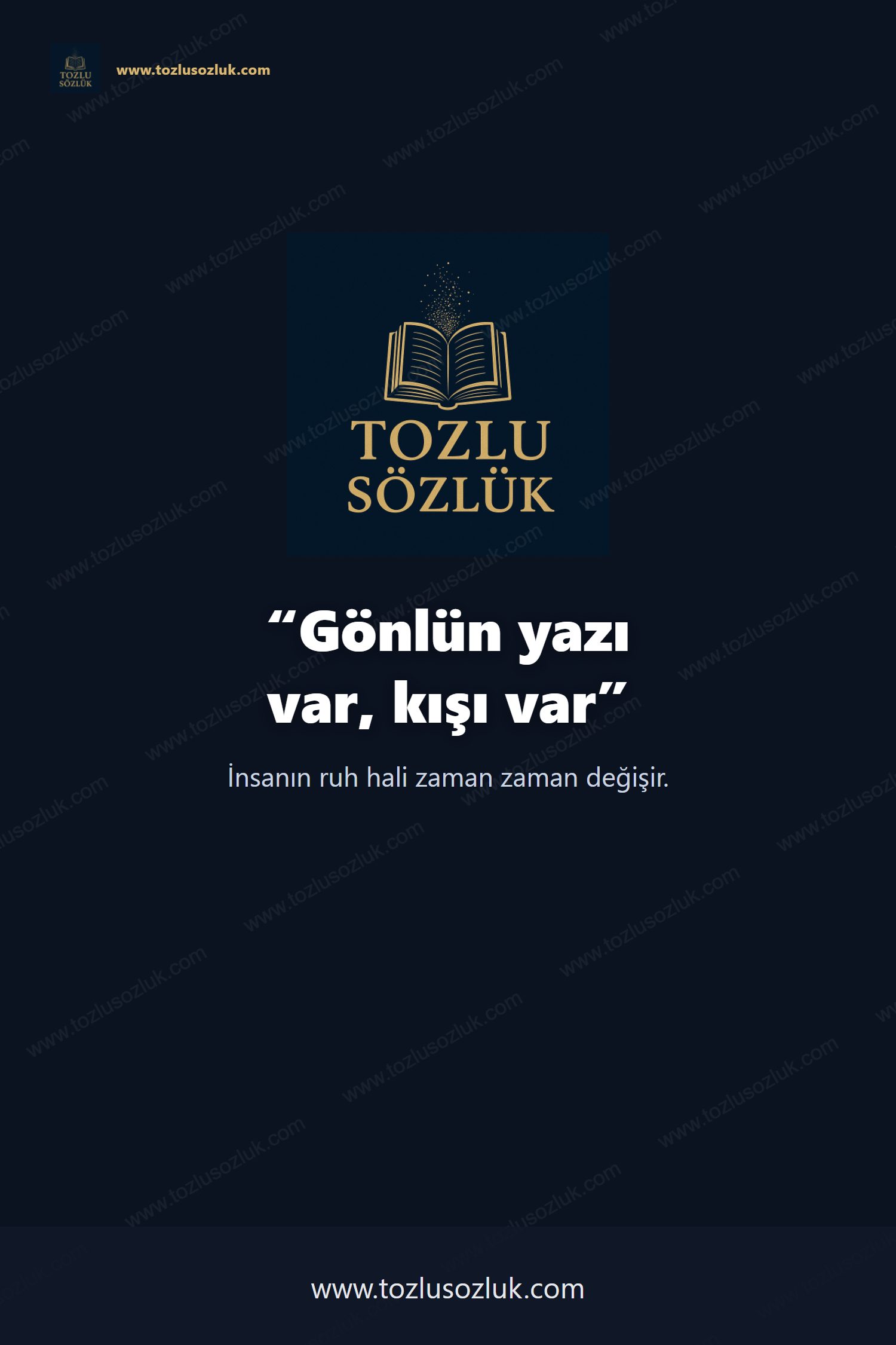 Gönlün yazı var, kışı var Pinterest görseli