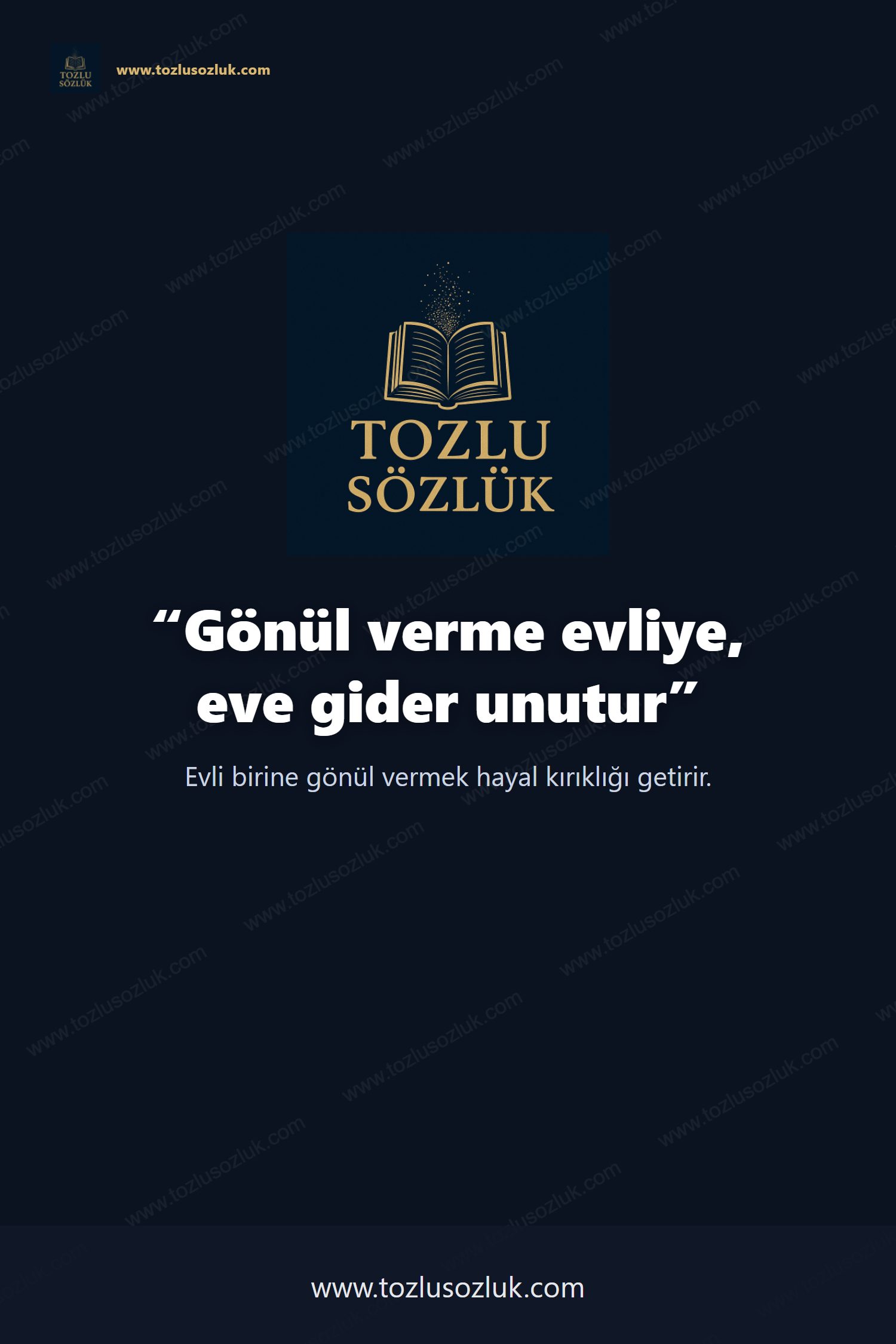 Gönül verme evliye, eve gider unutur Pinterest görseli