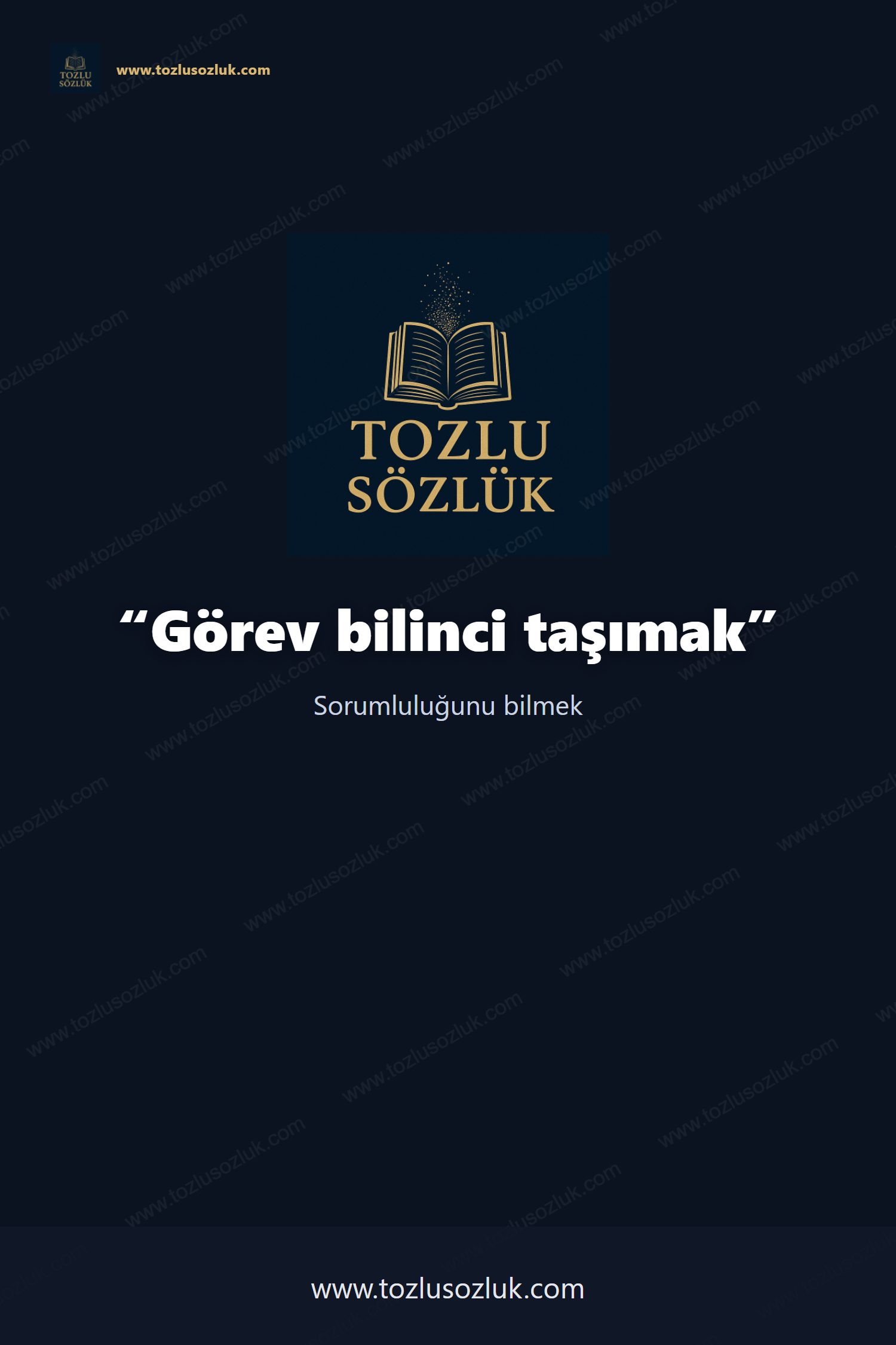 Görev bilinci taşımak Pinterest görseli