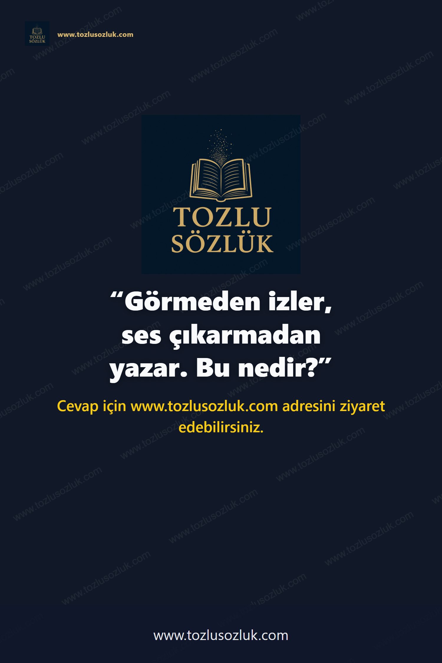 Görmeden izler, ses çıkarmadan yazar. Bu nedir? Pinterest görseli