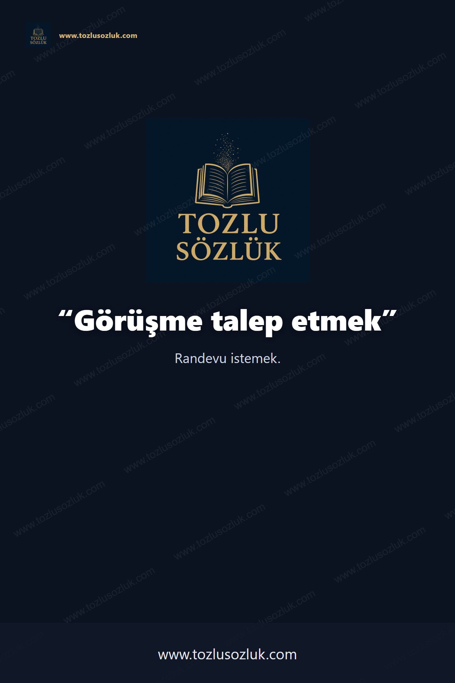 Görüşme talep etmek Pinterest görseli