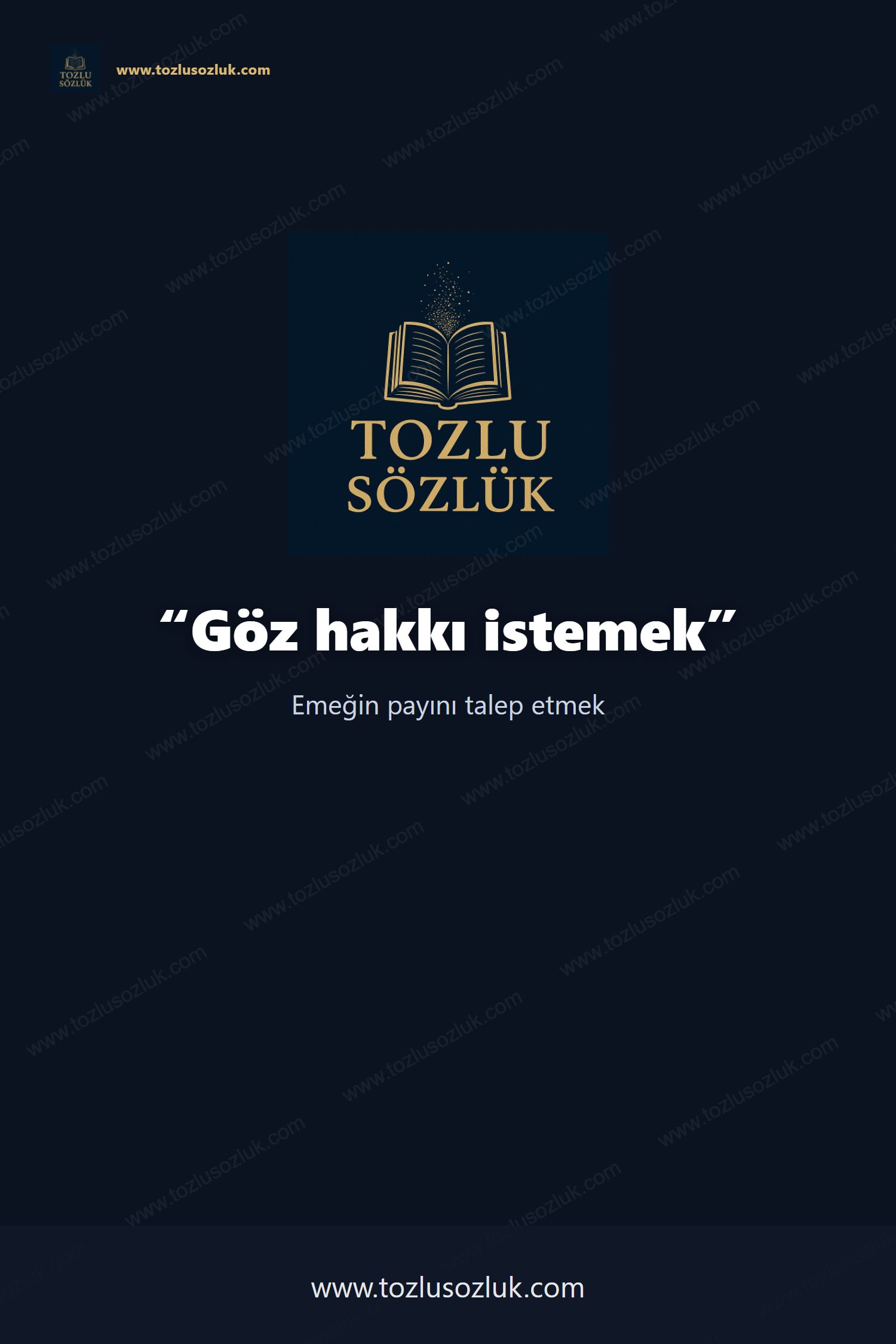 Göz hakkı istemek Pinterest görseli