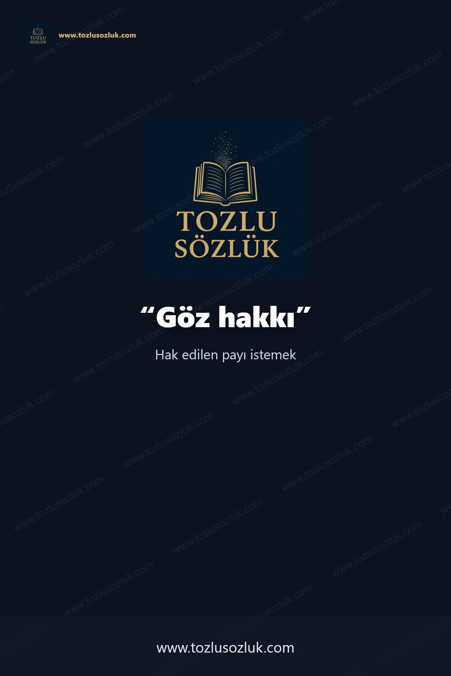 Göz hakkı Pinterest görseli