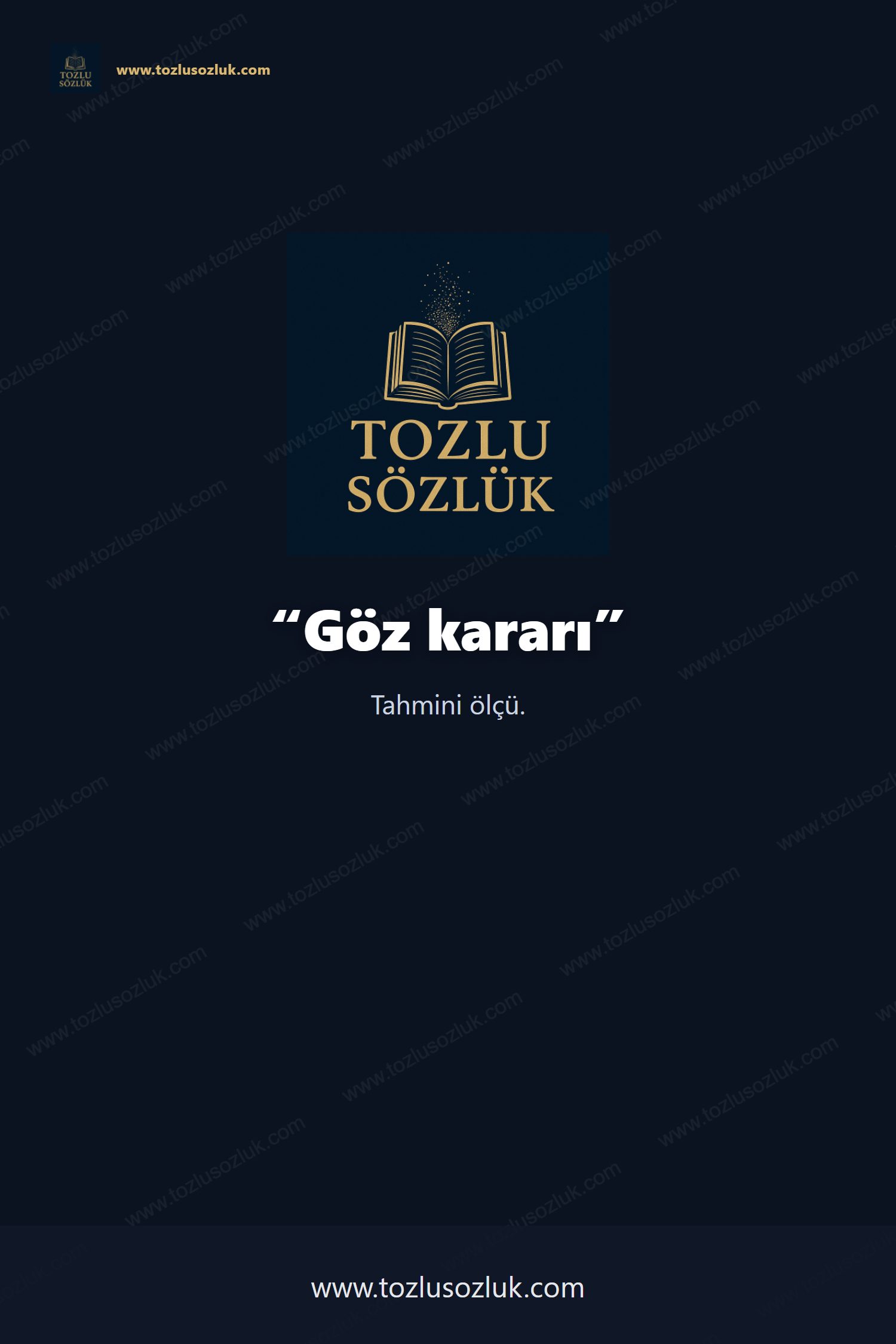 Göz kararı Pinterest görseli