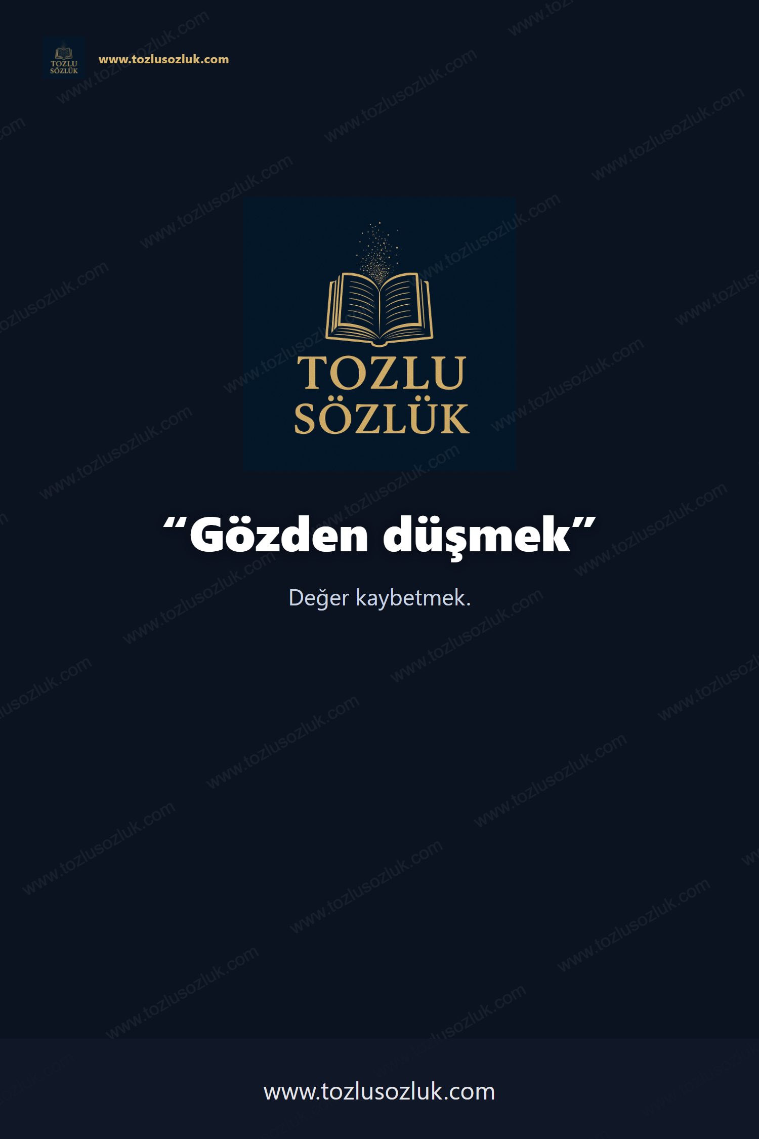 Gözden düşmek Pinterest görseli