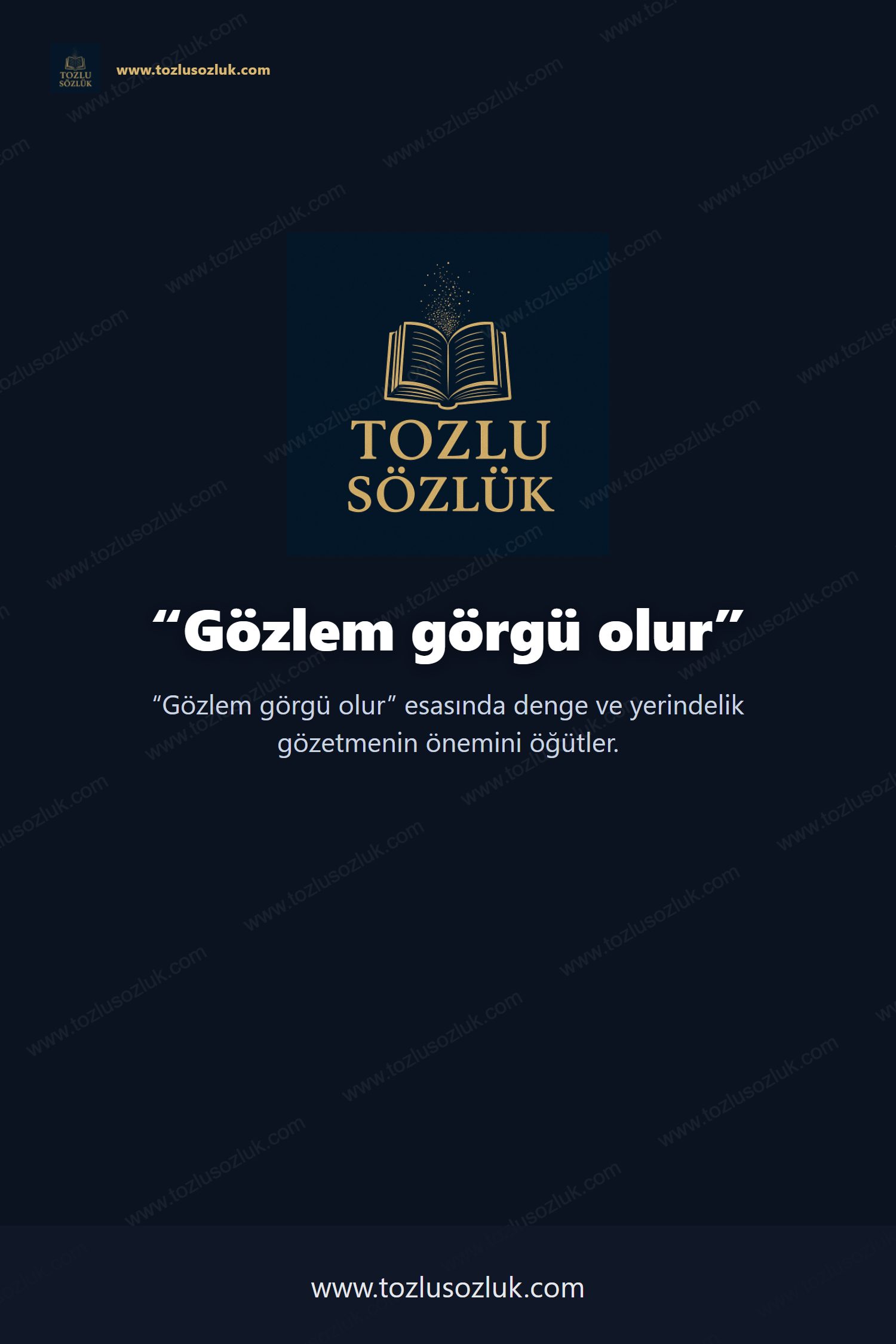 Gözlem görgü olur Pinterest görseli