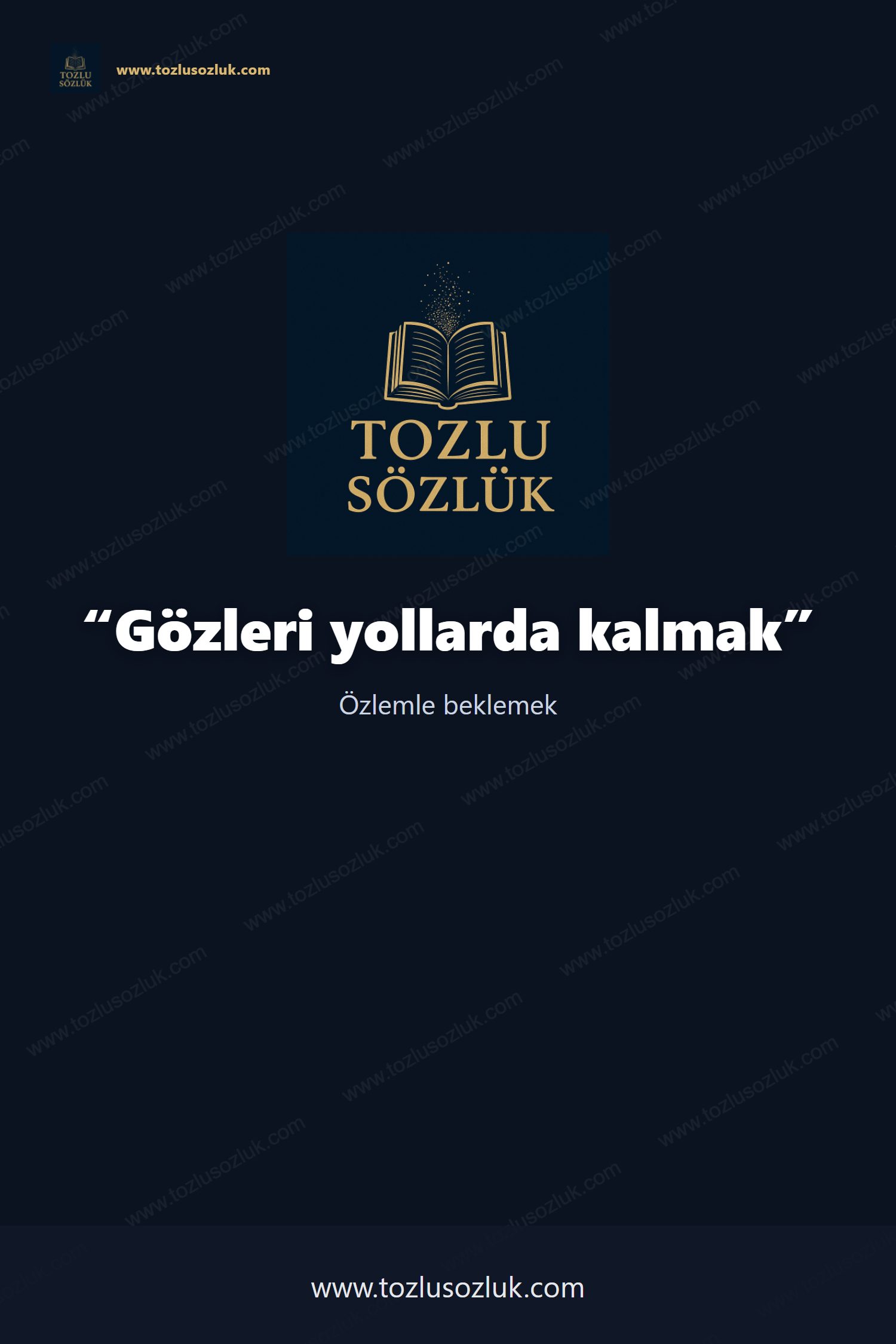 Gözleri yollarda kalmak Pinterest görseli