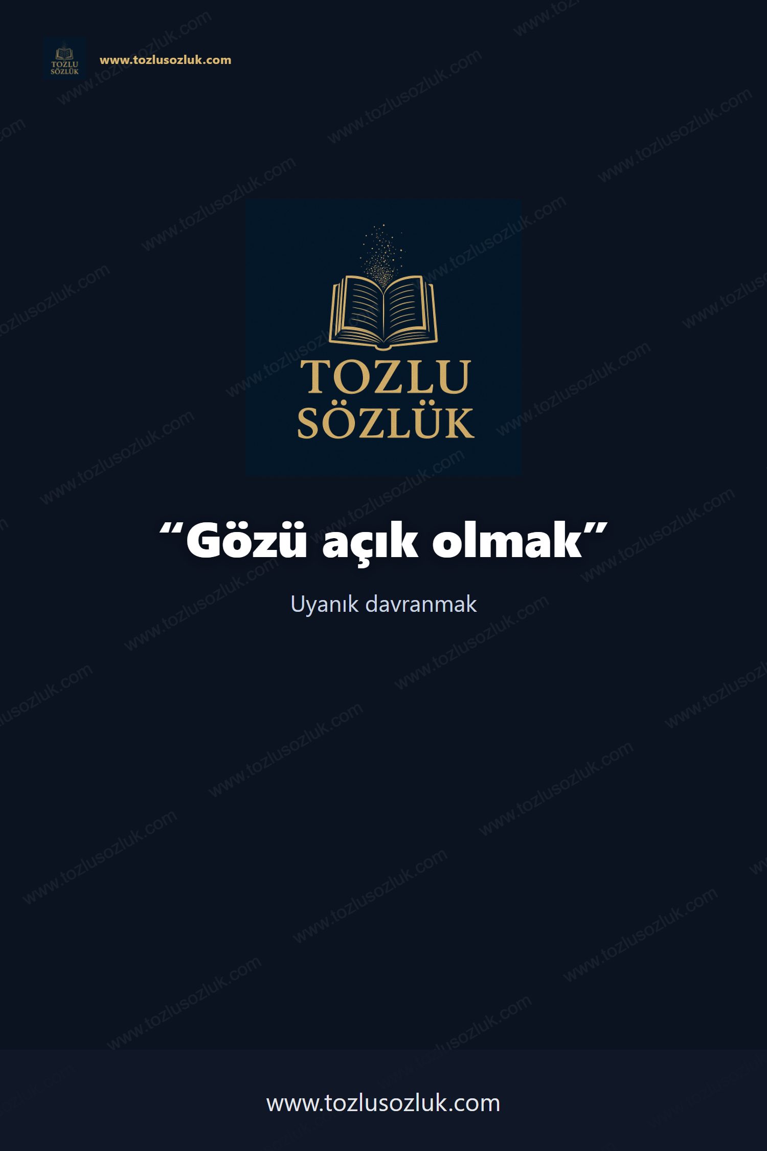 Gözü açık olmak Pinterest görseli