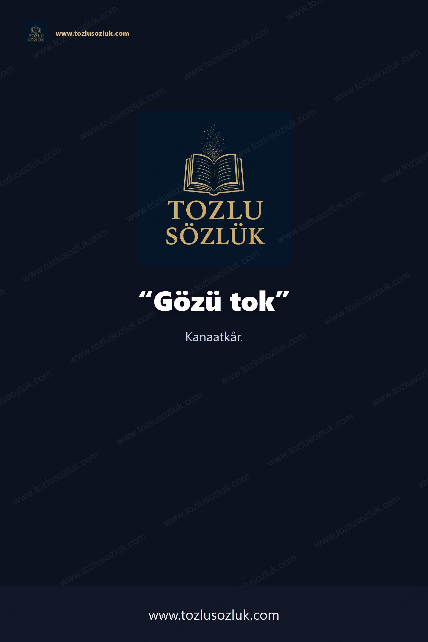 Gözü tok Pinterest görseli