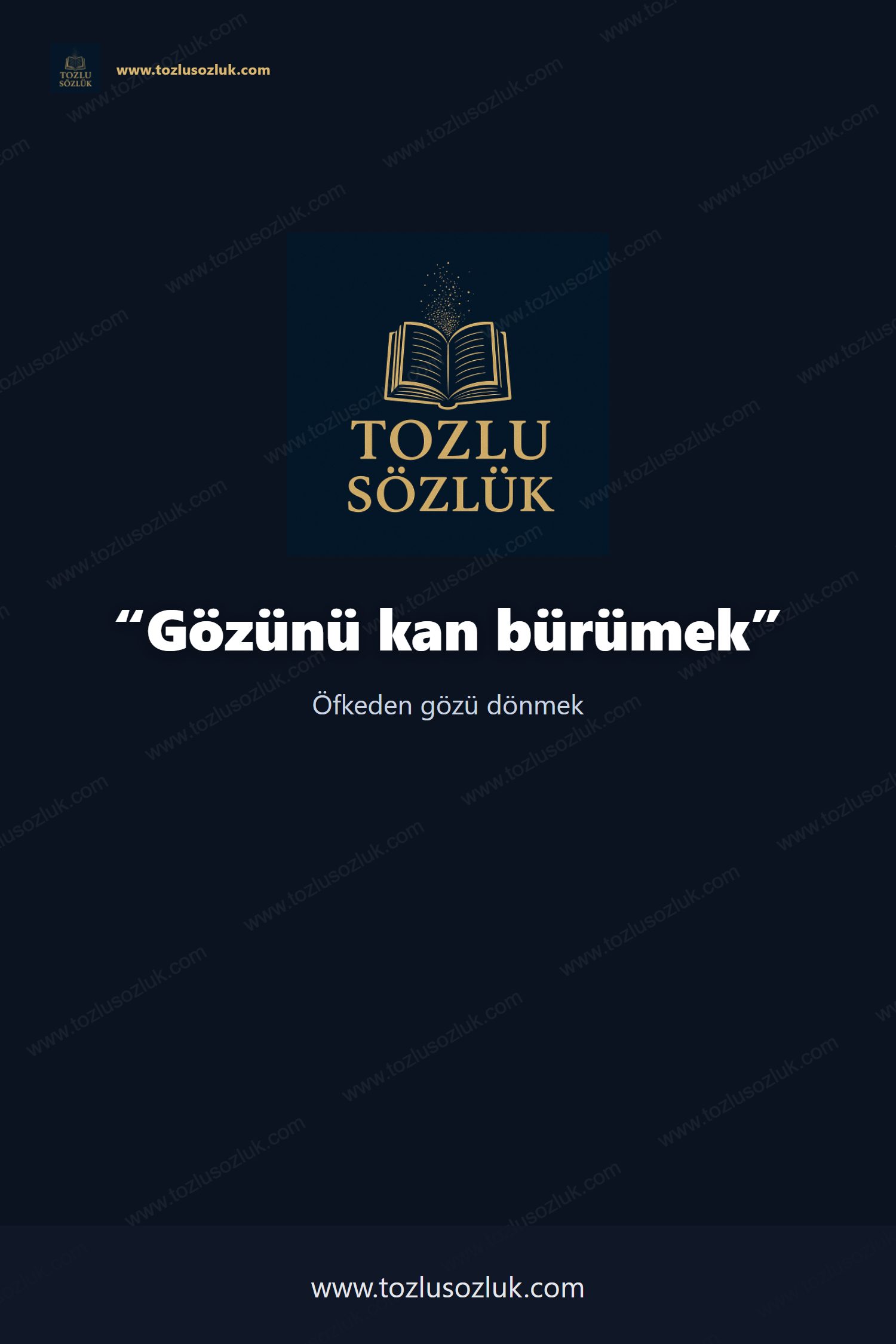 Gözünü kan bürümek Pinterest görseli