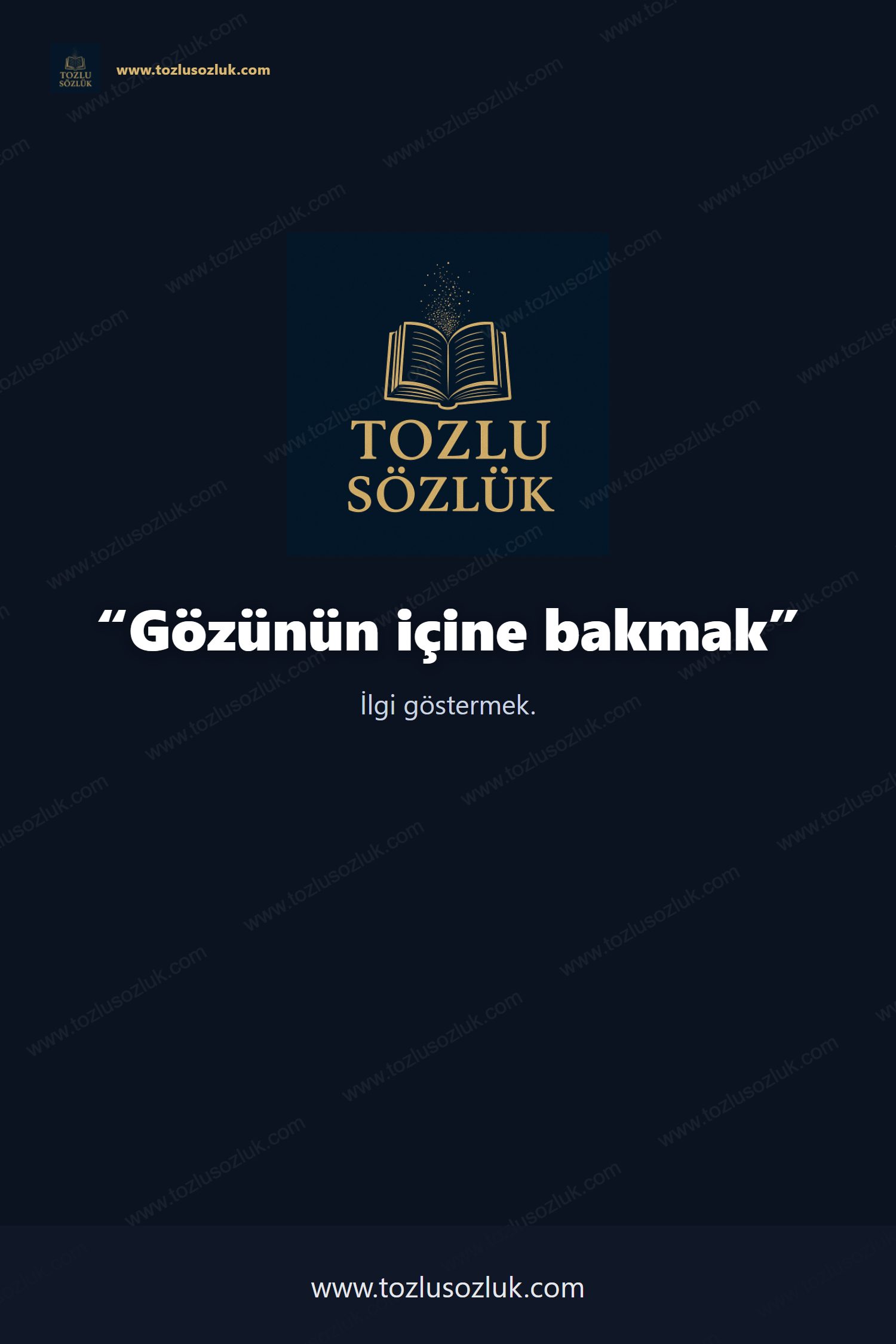 Gözünün içine bakmak Pinterest görseli