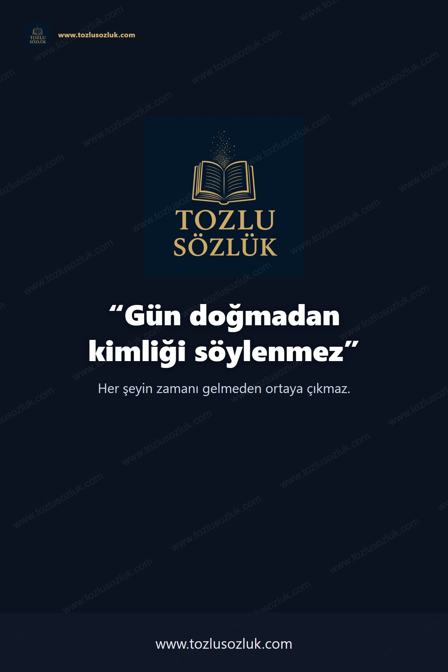 Gün doğmadan kimliği söylenmez Pinterest görseli
