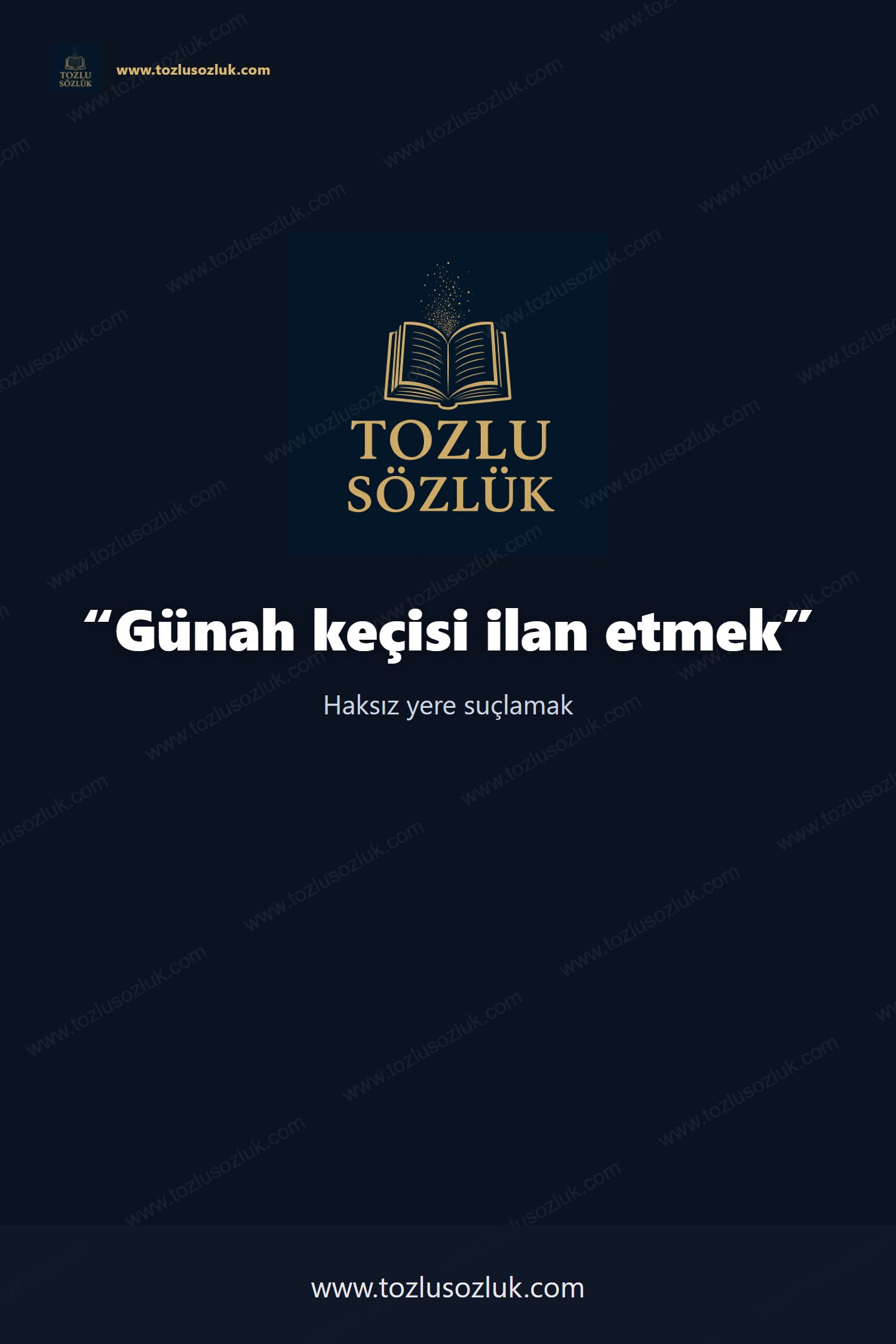 Günah keçisi ilan etmek Pinterest görseli