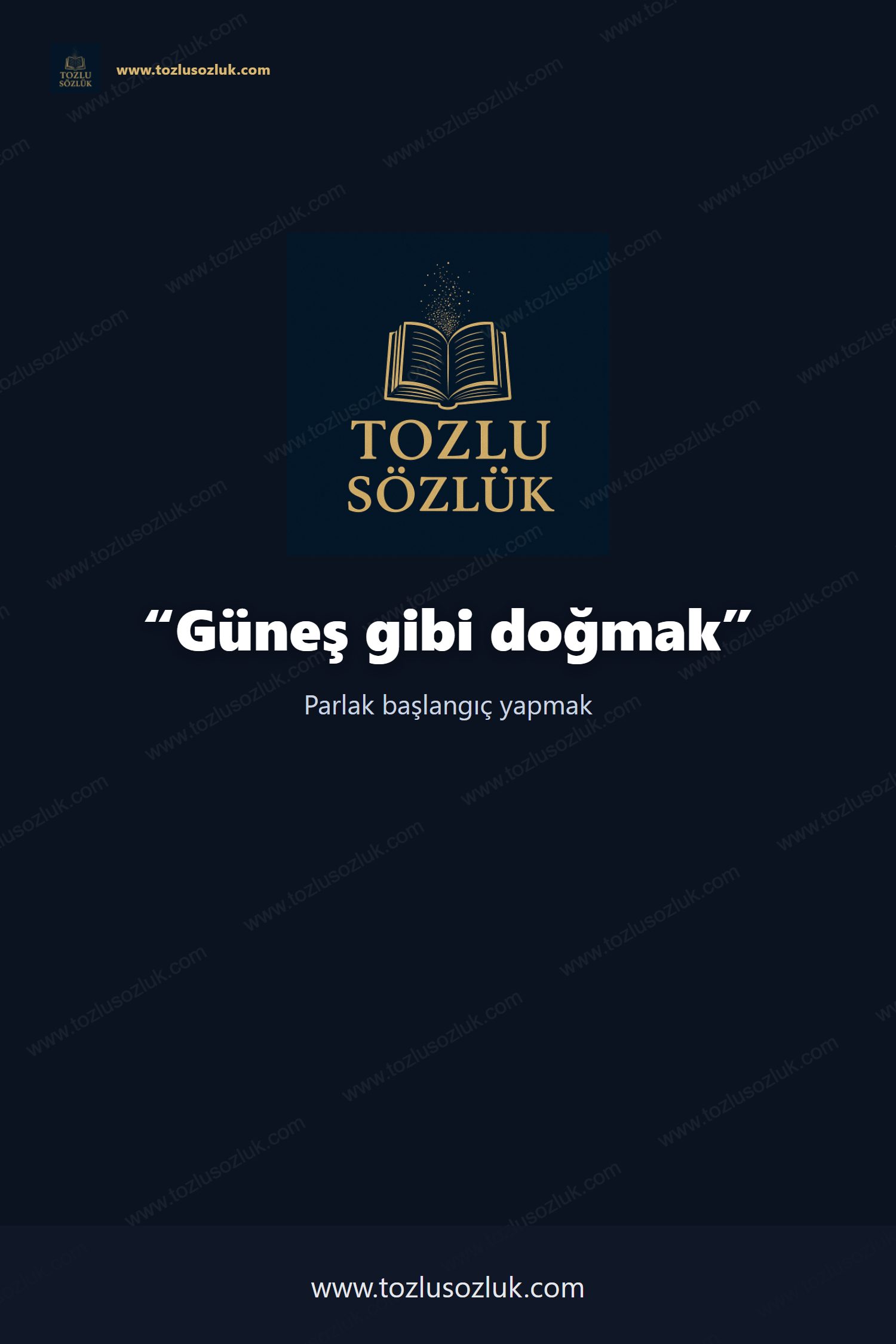 Güneş gibi doğmak Pinterest görseli